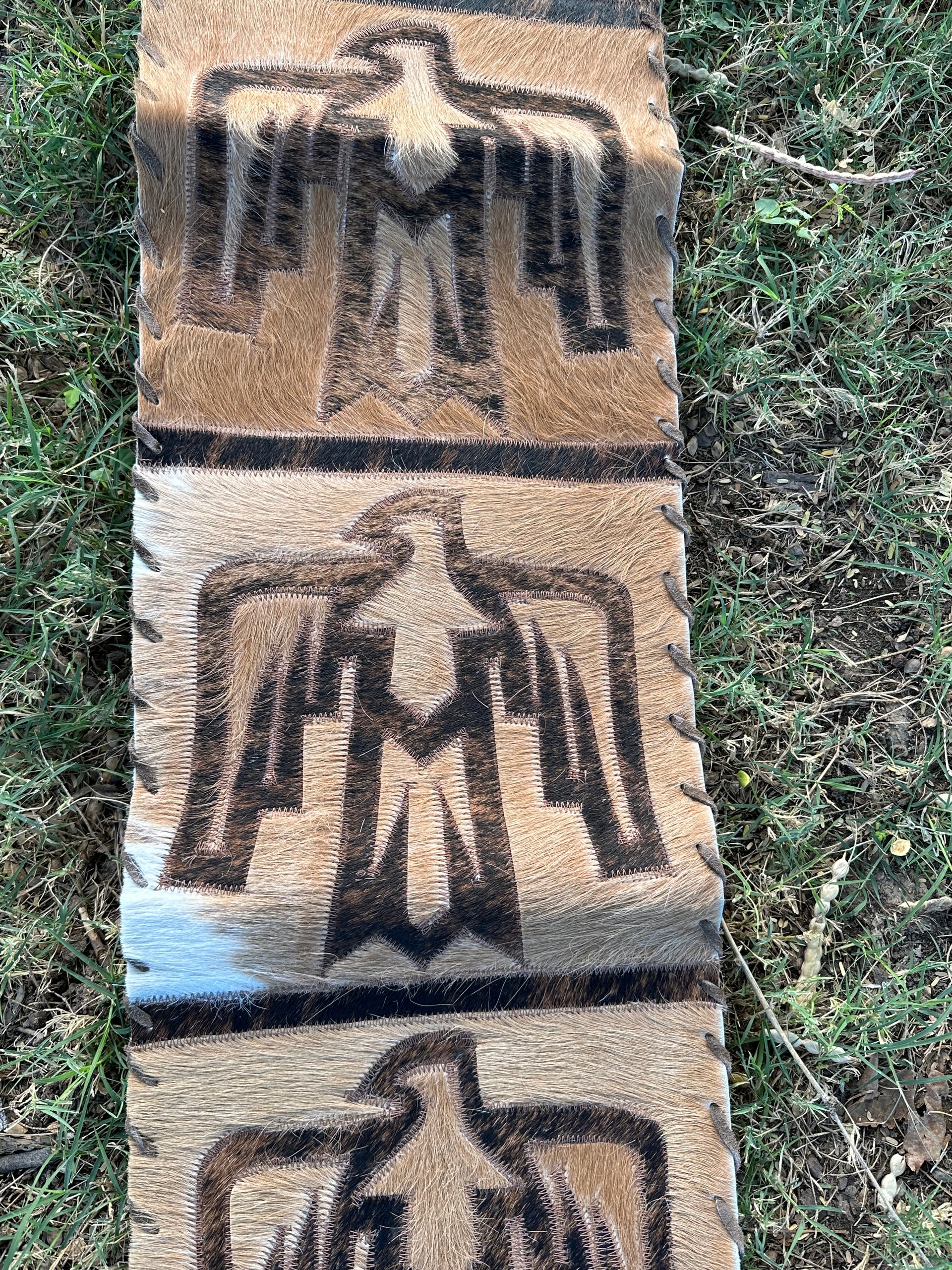 Genuine Leather Cowhide Table Runner