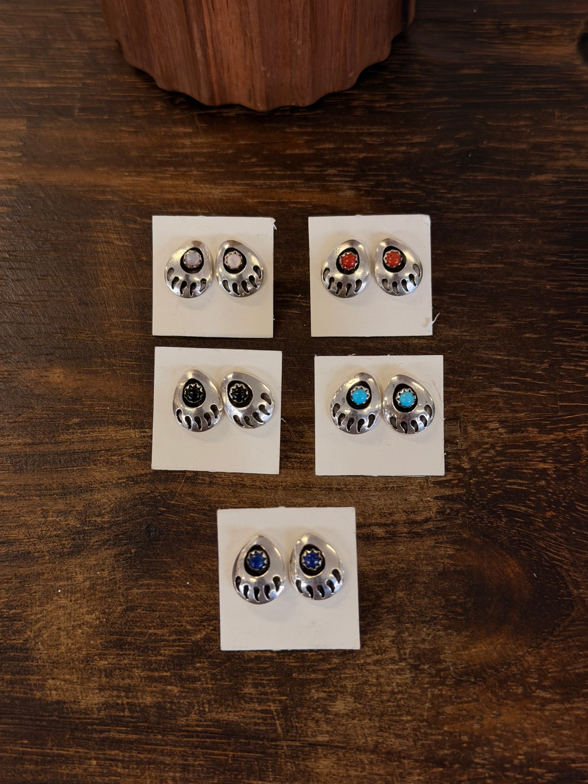 Navajo Handmade Sterling Silver Post Earrings