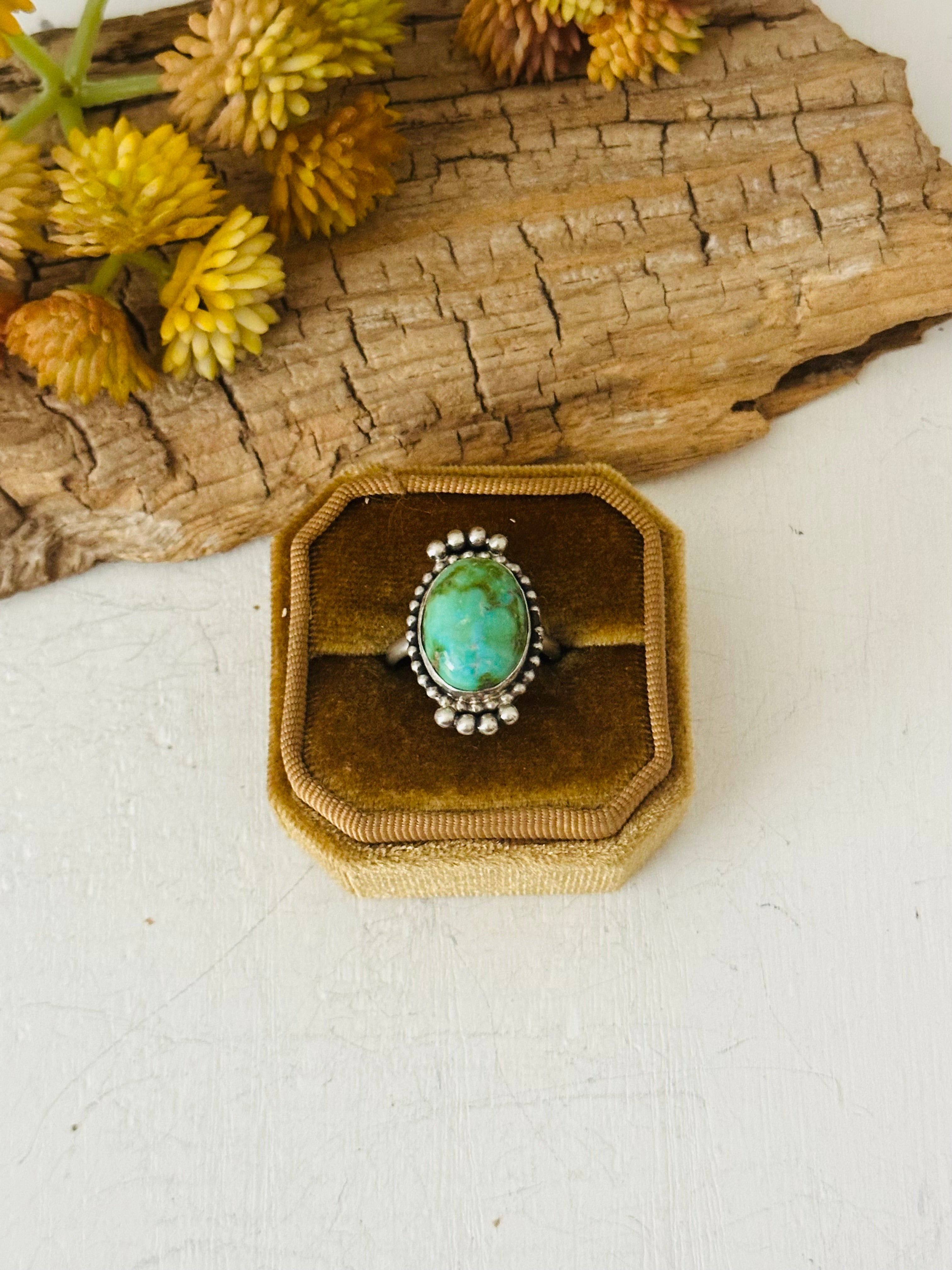 Navajo Made Turquoise & Sterling Silver Ring