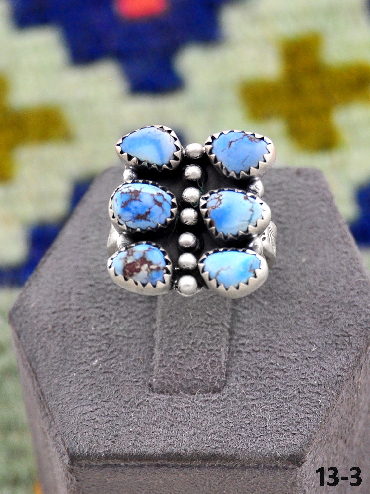 Southwest Handmade Golden Hills & Sterling Silver Ring