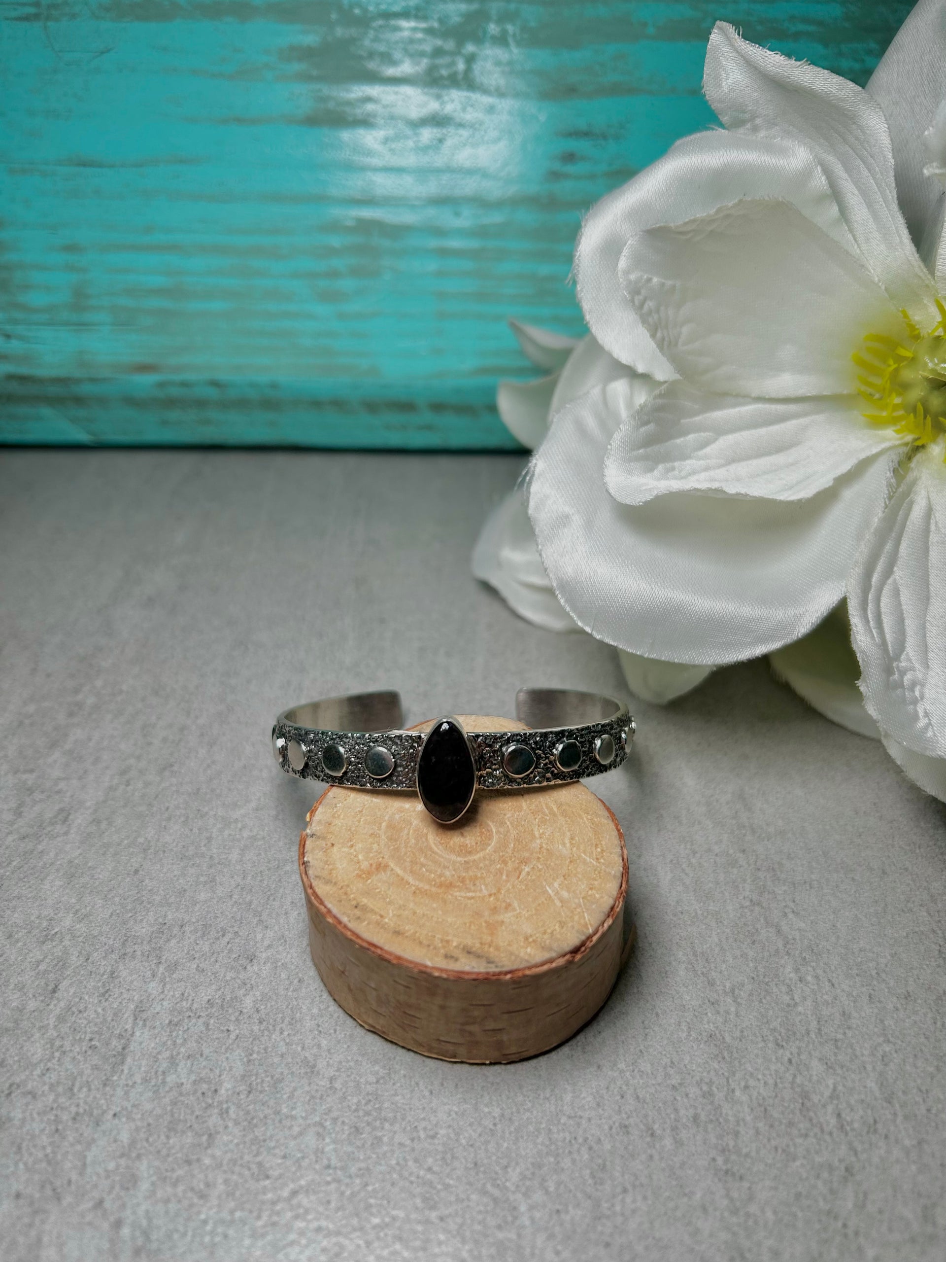 David Benally Sugilile &  Sterling Silver Cuff Bracelet