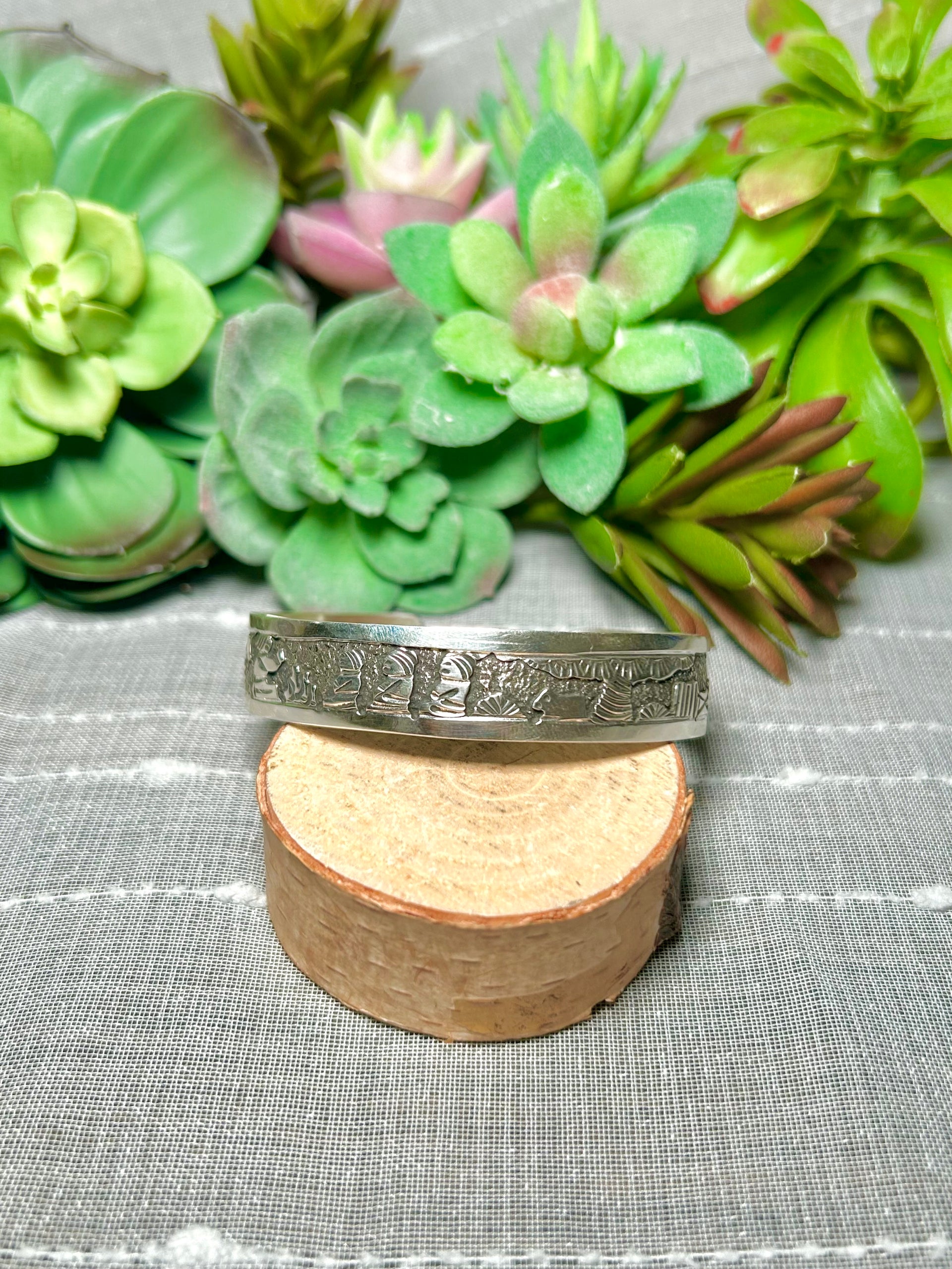 Elaine Becenti Sterling Silver Cuff Bracelet