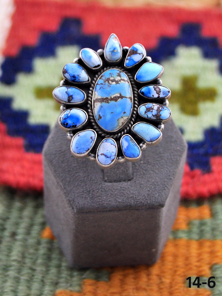 Southwest Made Golden Hills Adjustable Ring
