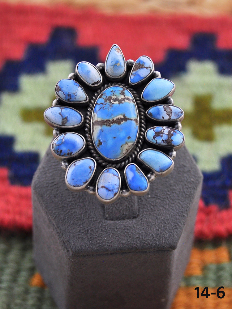 Southwest Made Golden Hills Adjustable Ring