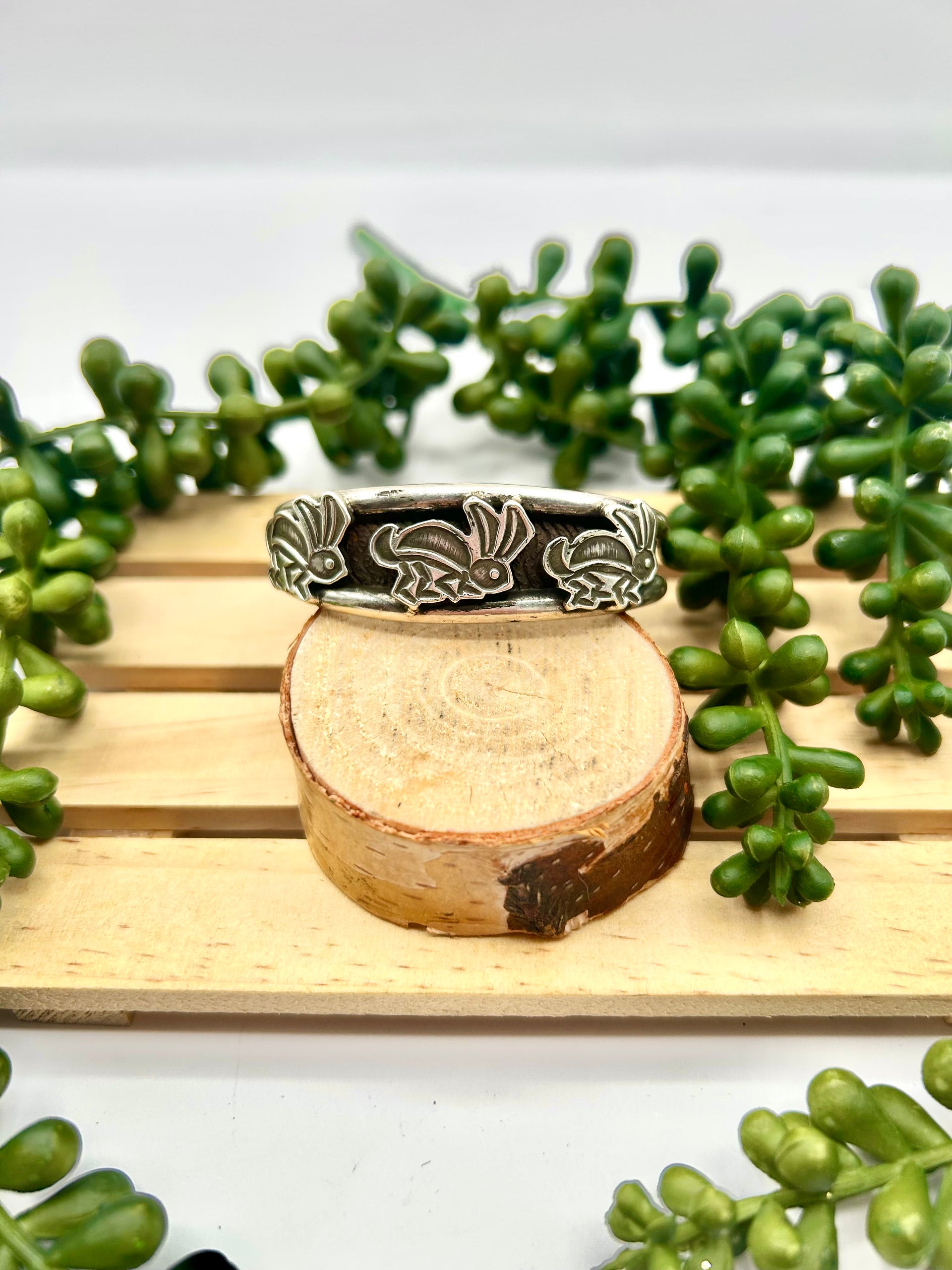 Old Pawn Alvin Yellowhorse Sterling Silver Cuff Bracelet