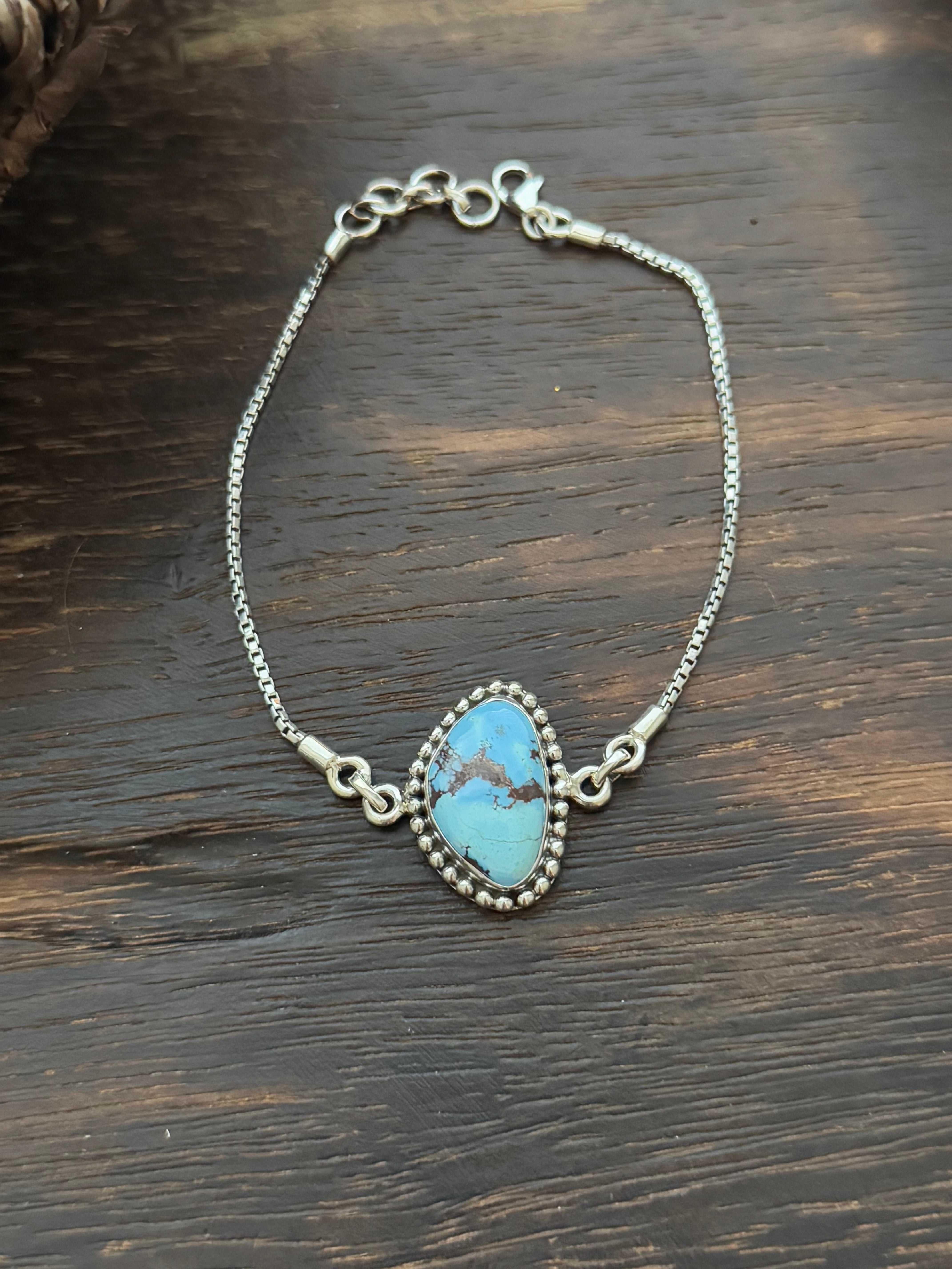 TTD Golden Hills Turquoise & Sterling Silver Bracelet