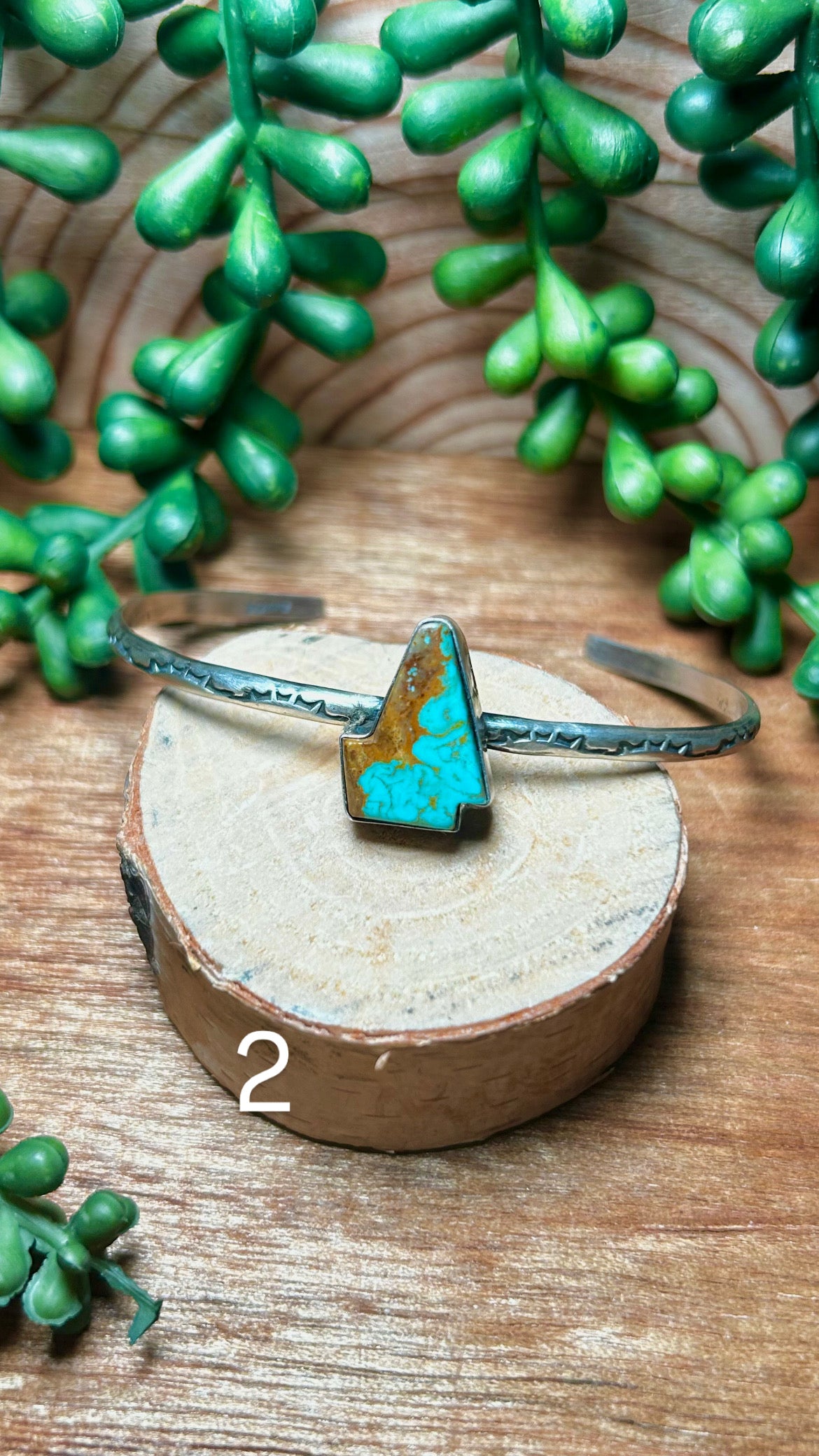 Donovan Skeets Kingman Turquoise& Sterling Silver Cuff Bracelet