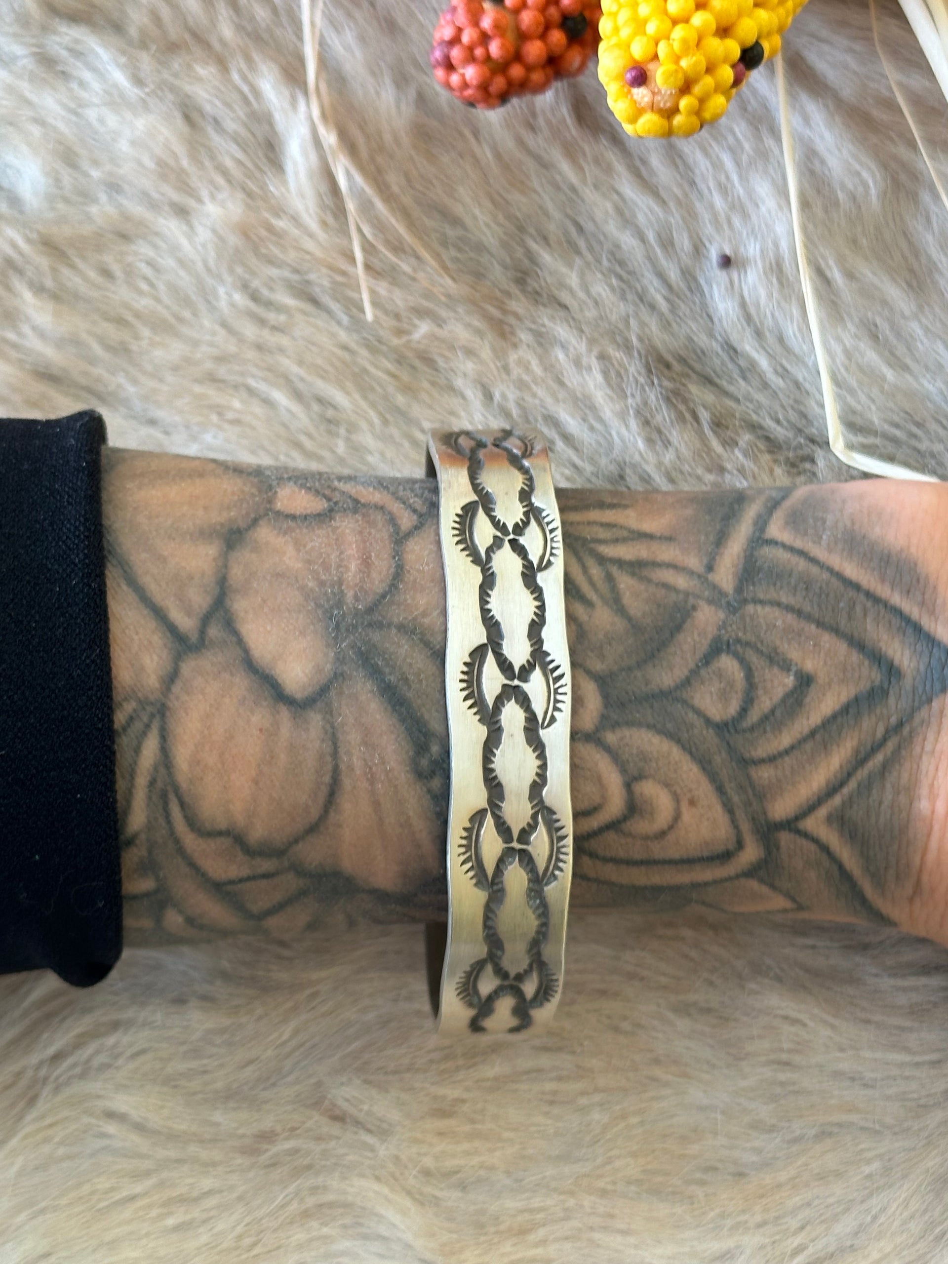 Navajo Made Sterling Silver Cuff Bracelet