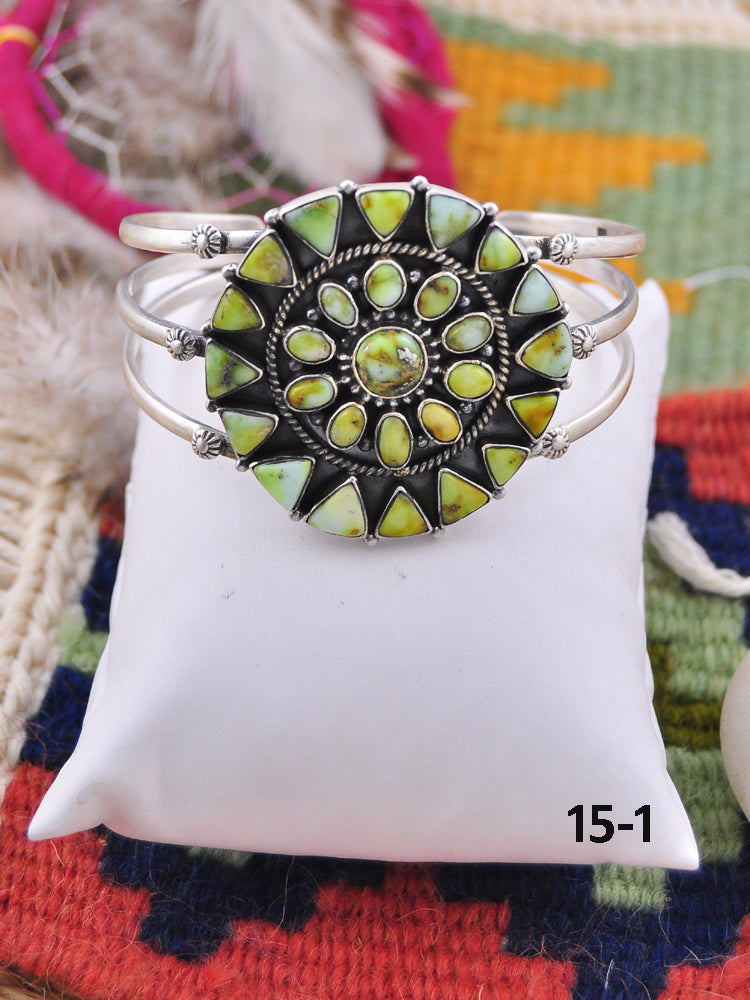 Southwest Made Palomino & Sterling Silver Cuff Bracelet