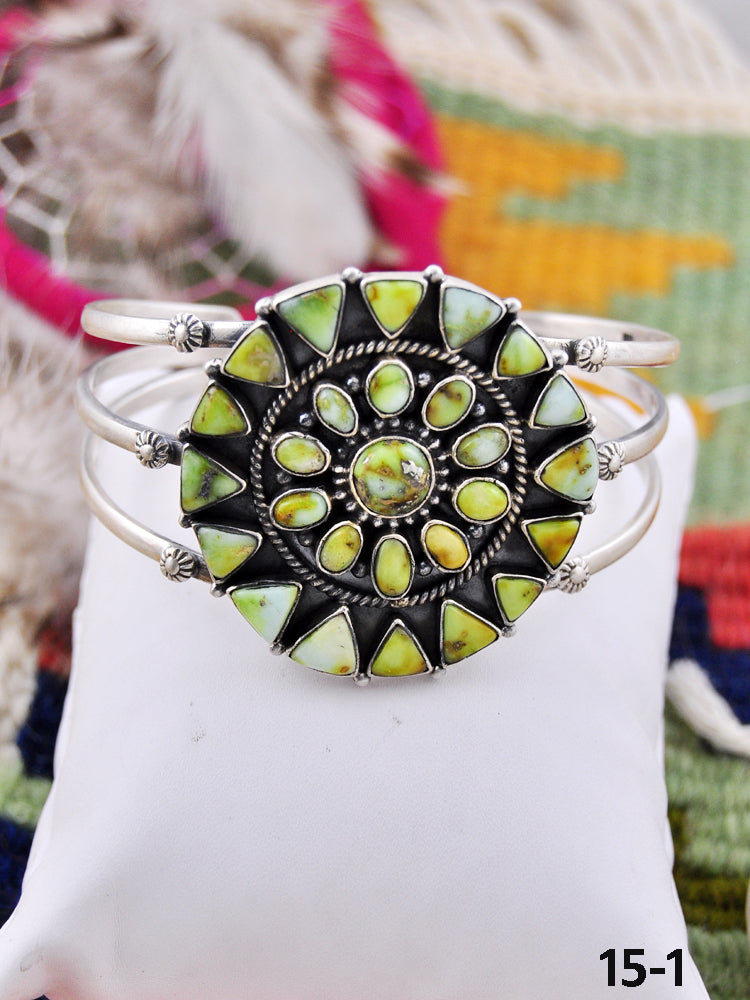 Southwest Made Palomino & Sterling Silver Cuff Bracelet