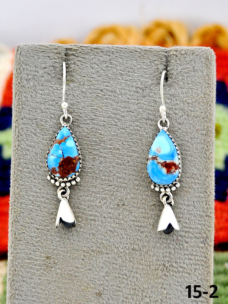 Southwest Made Golden Hills & Sterling Silver Hook Earrings
