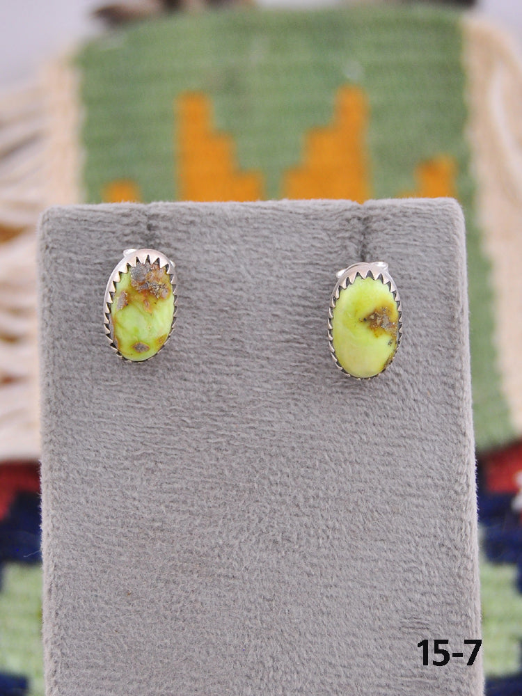 Southwest Made Palomino & Sterling Silver Post Earrings