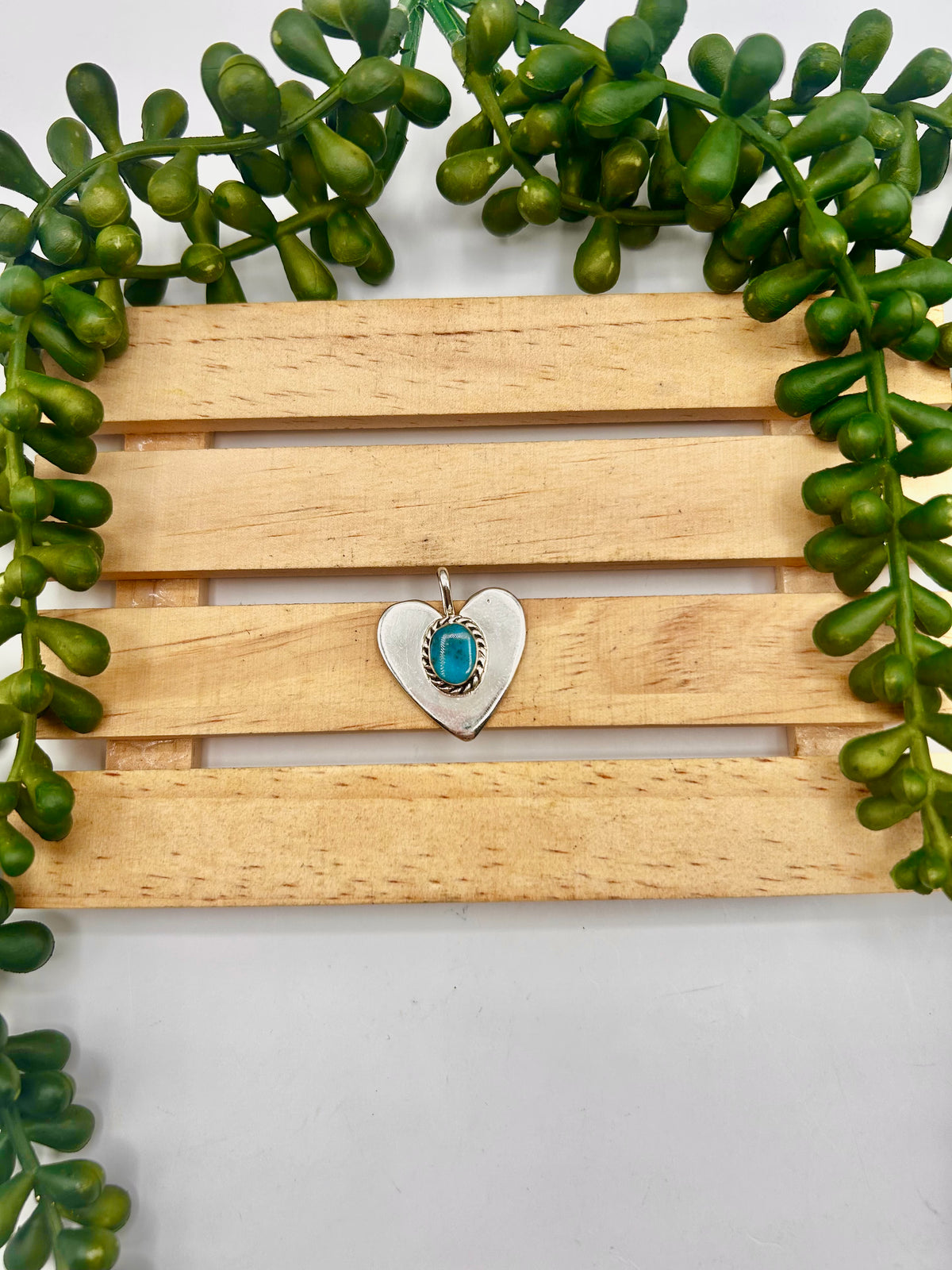 Joe Martinez Kingman Turquoise & Sterling Silver Pendant