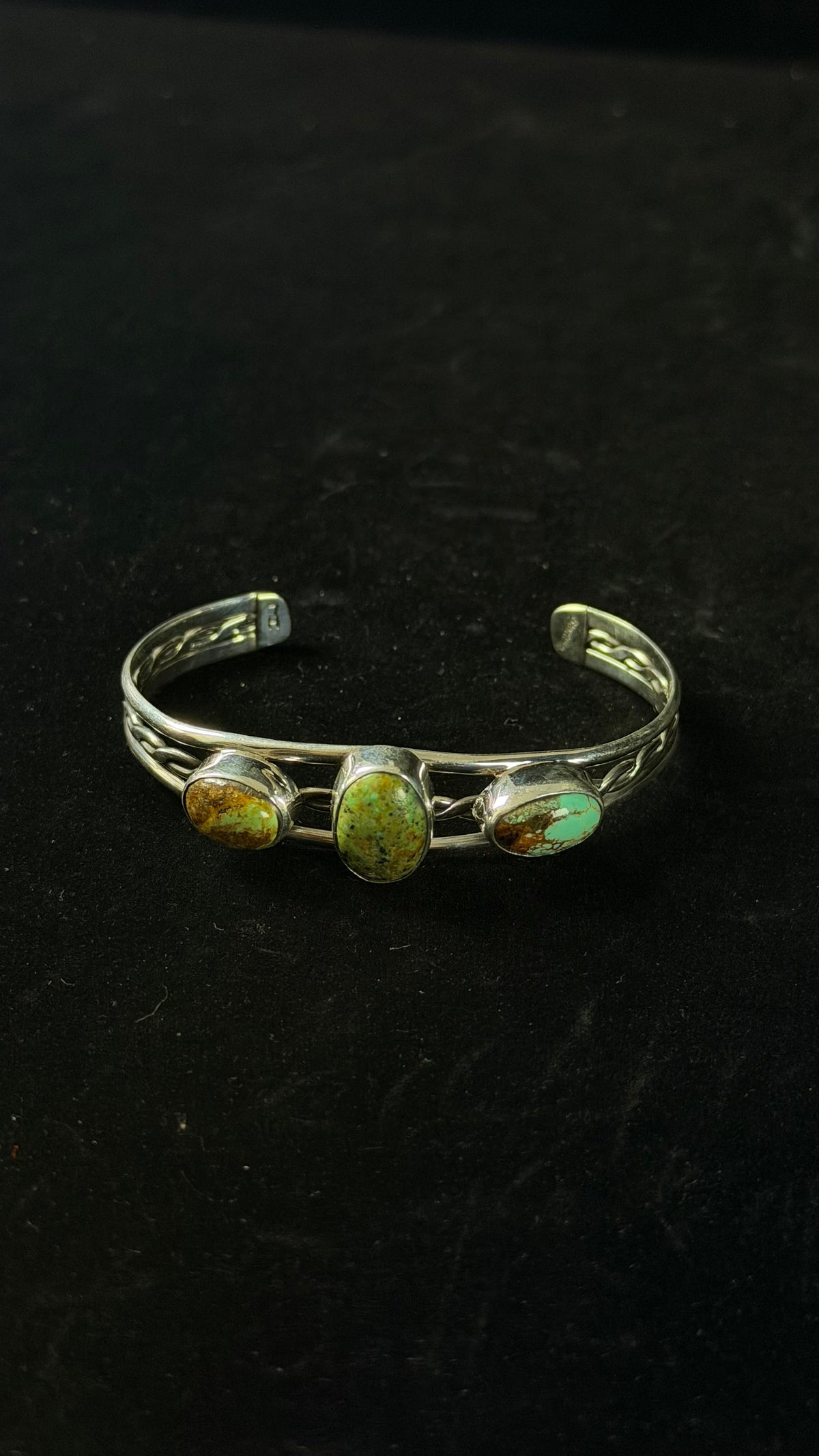 Duane Smith Boulder Turquoise & Sterling Silver Cuff Bracelet