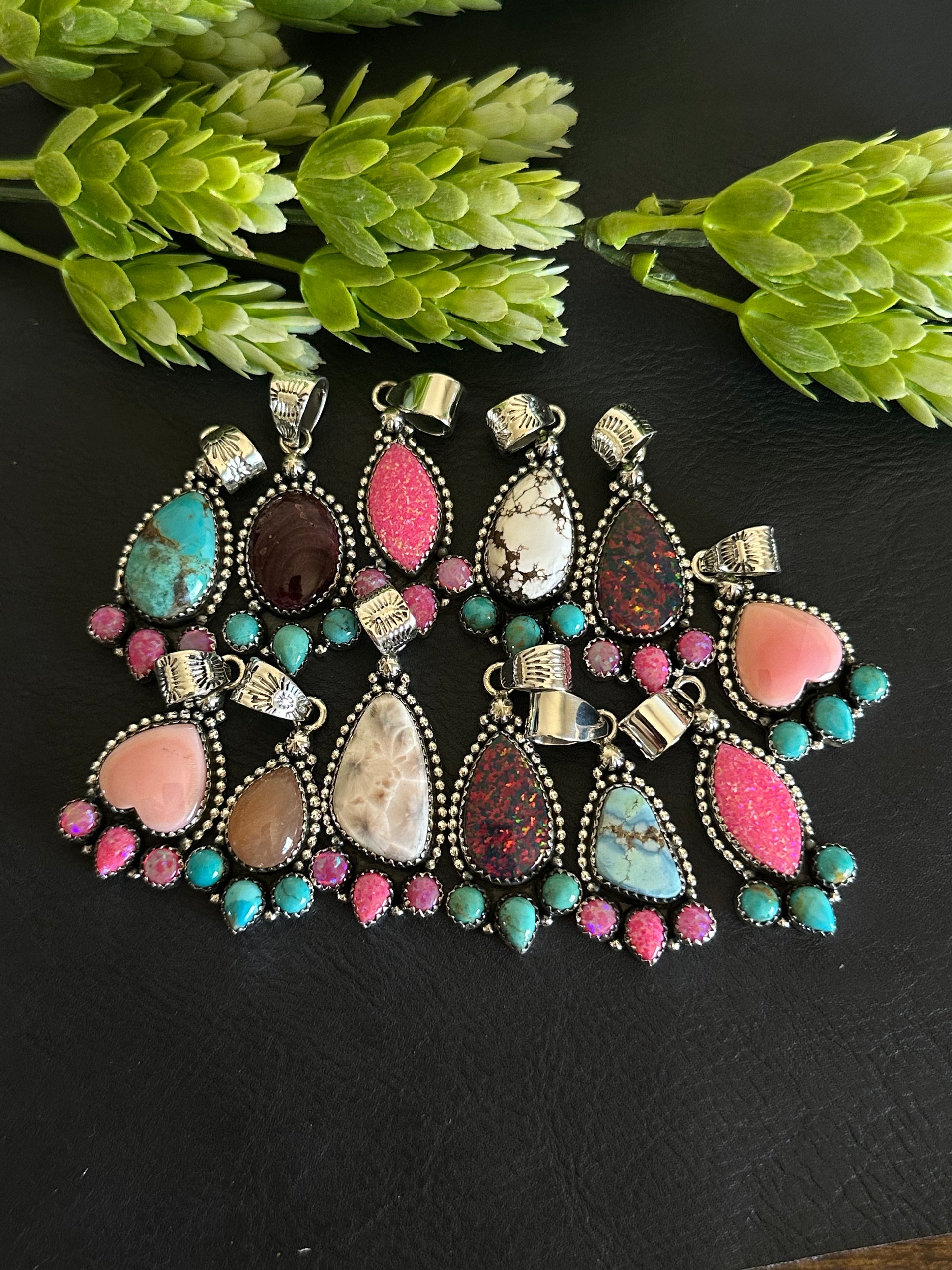 Exclusive TTD One of a Kind Multi Stone & Sterling Silver Pendant