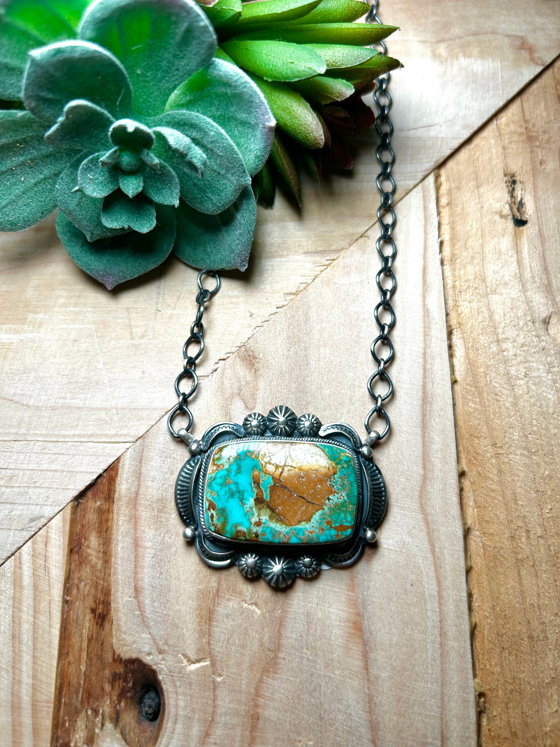 Bennie Ramone Royston Turquoise & Sterling Silver Necklace