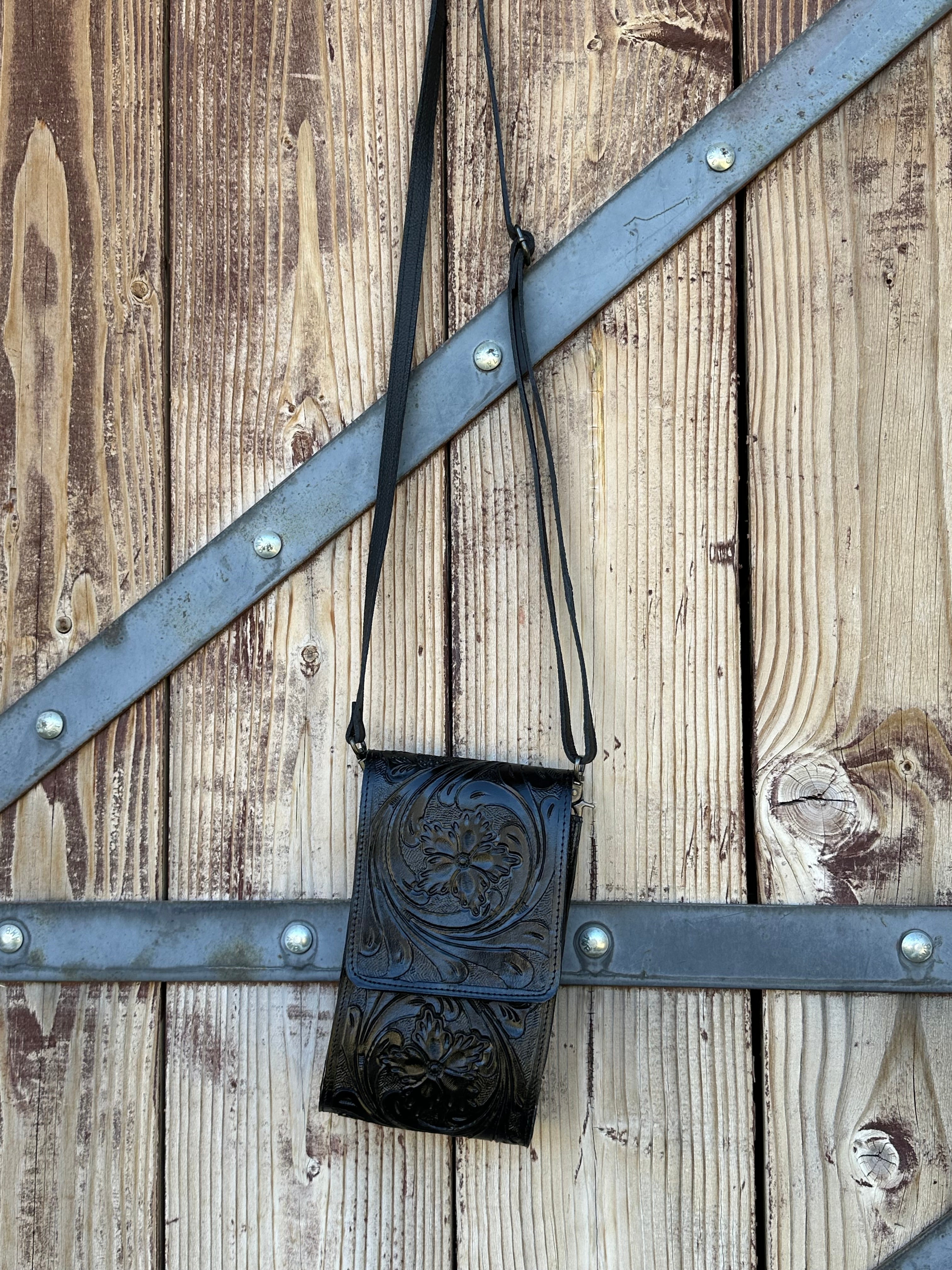 Genuine Tooled Leather Purse