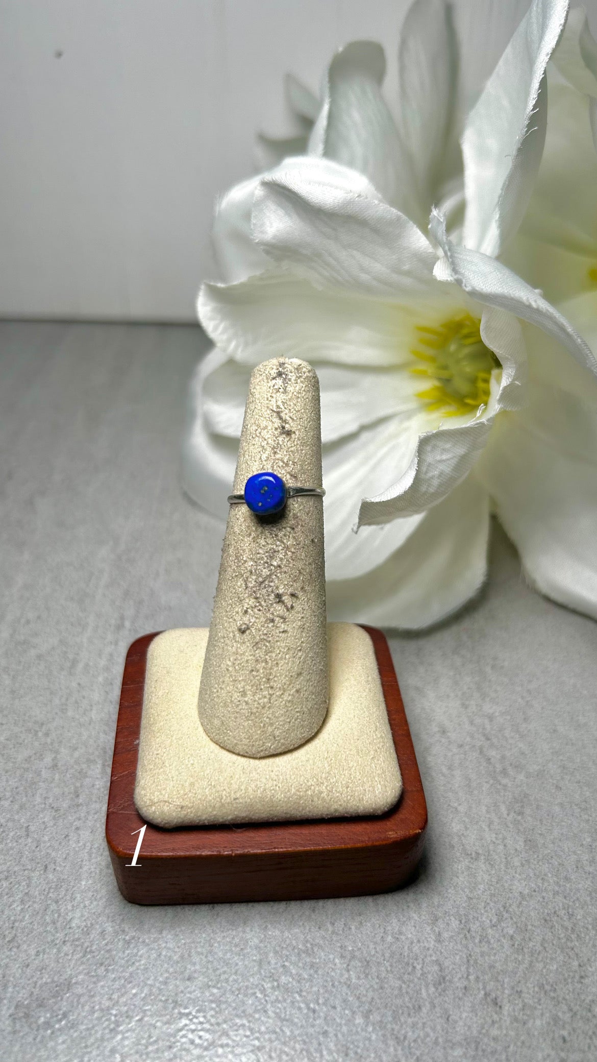 Navajo Made Lapis & Sterling Silver  Ring