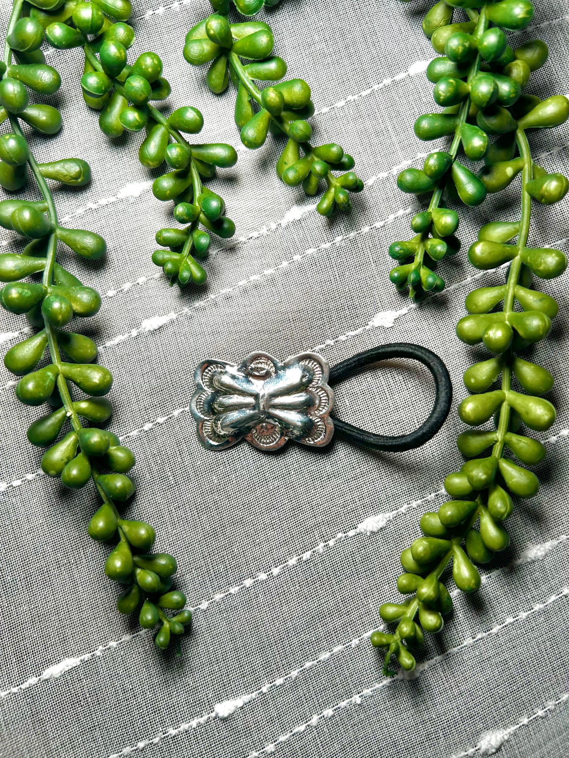 Navajo Made Sterling Silver Hair Tie