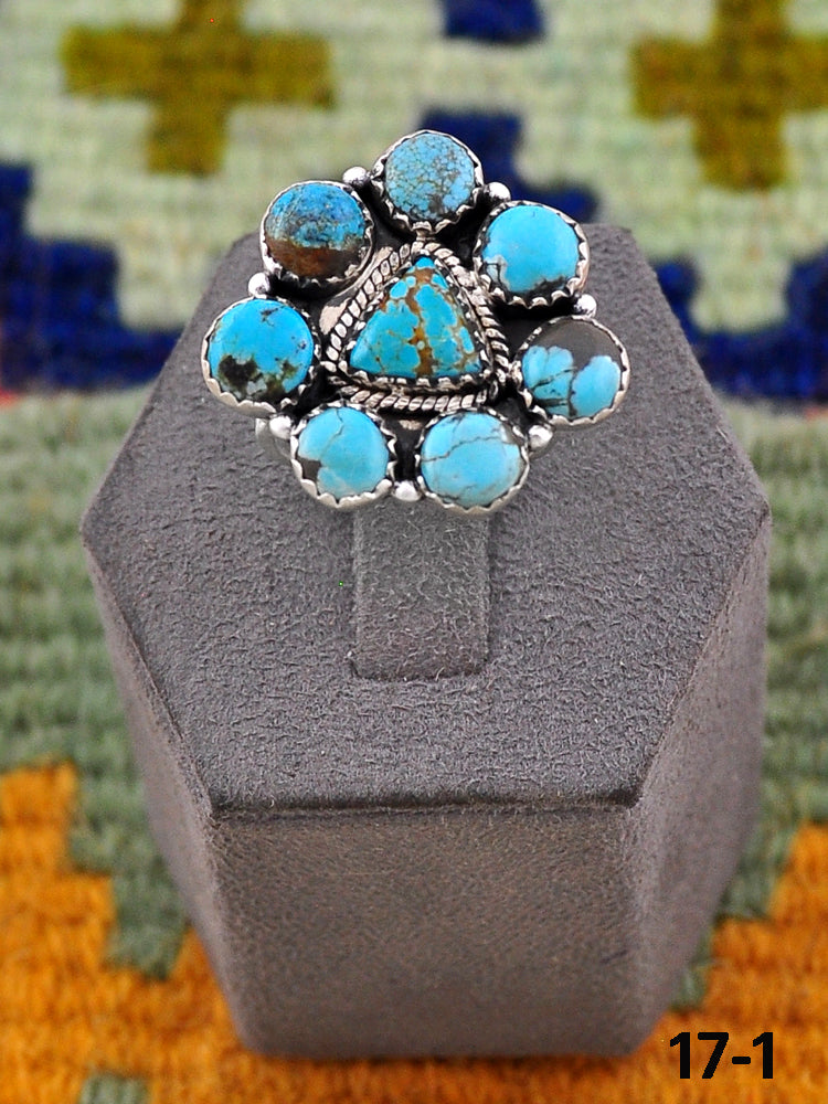 Southwest Handmade Number 8 & Sterling Silver Ring