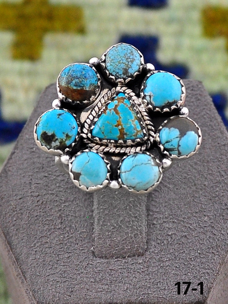 Southwest Handmade Number 8 & Sterling Silver Ring