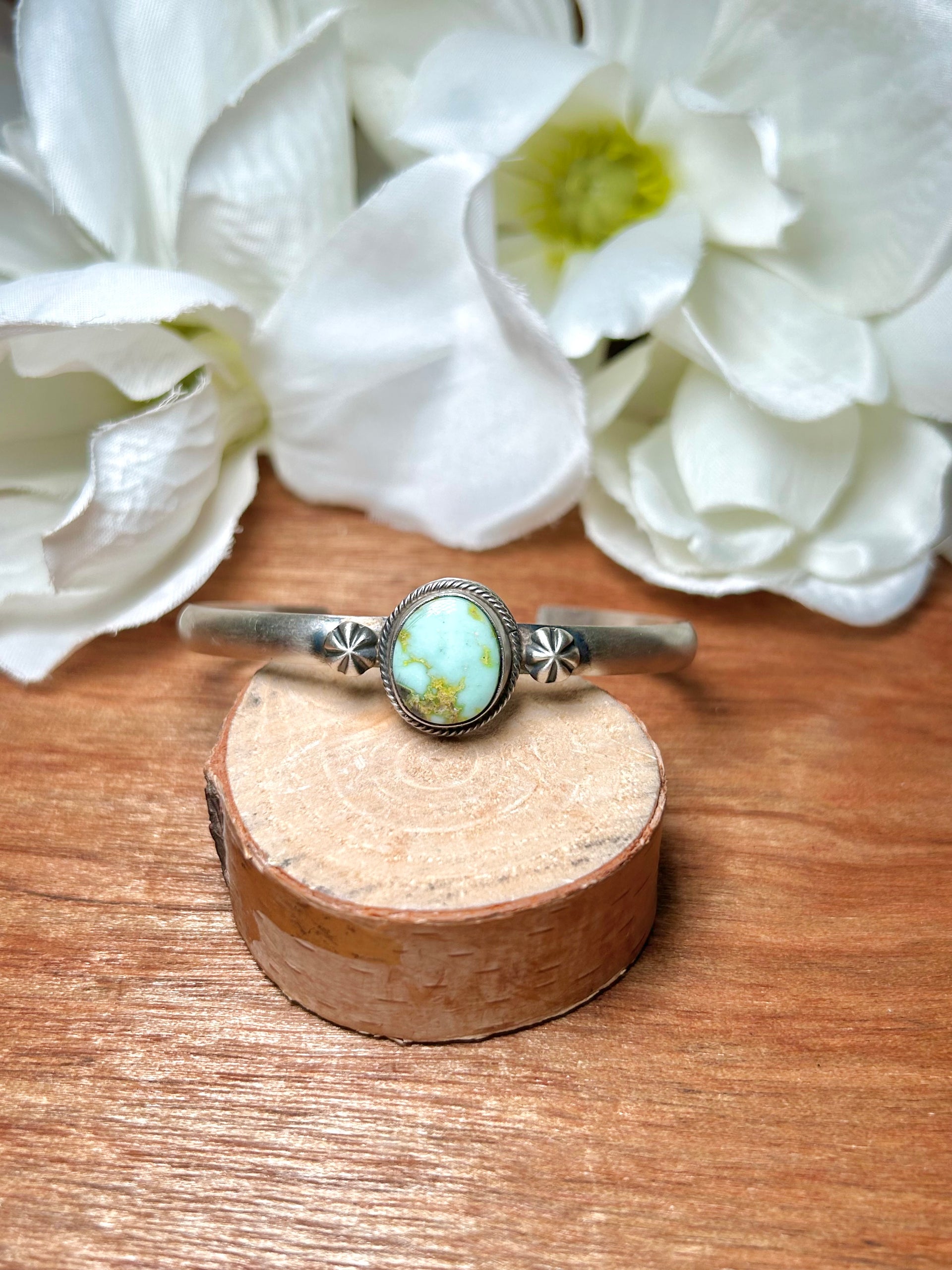 Antionette Largo Palomino Varicsite & Sterling Silver Cuff Bracelet