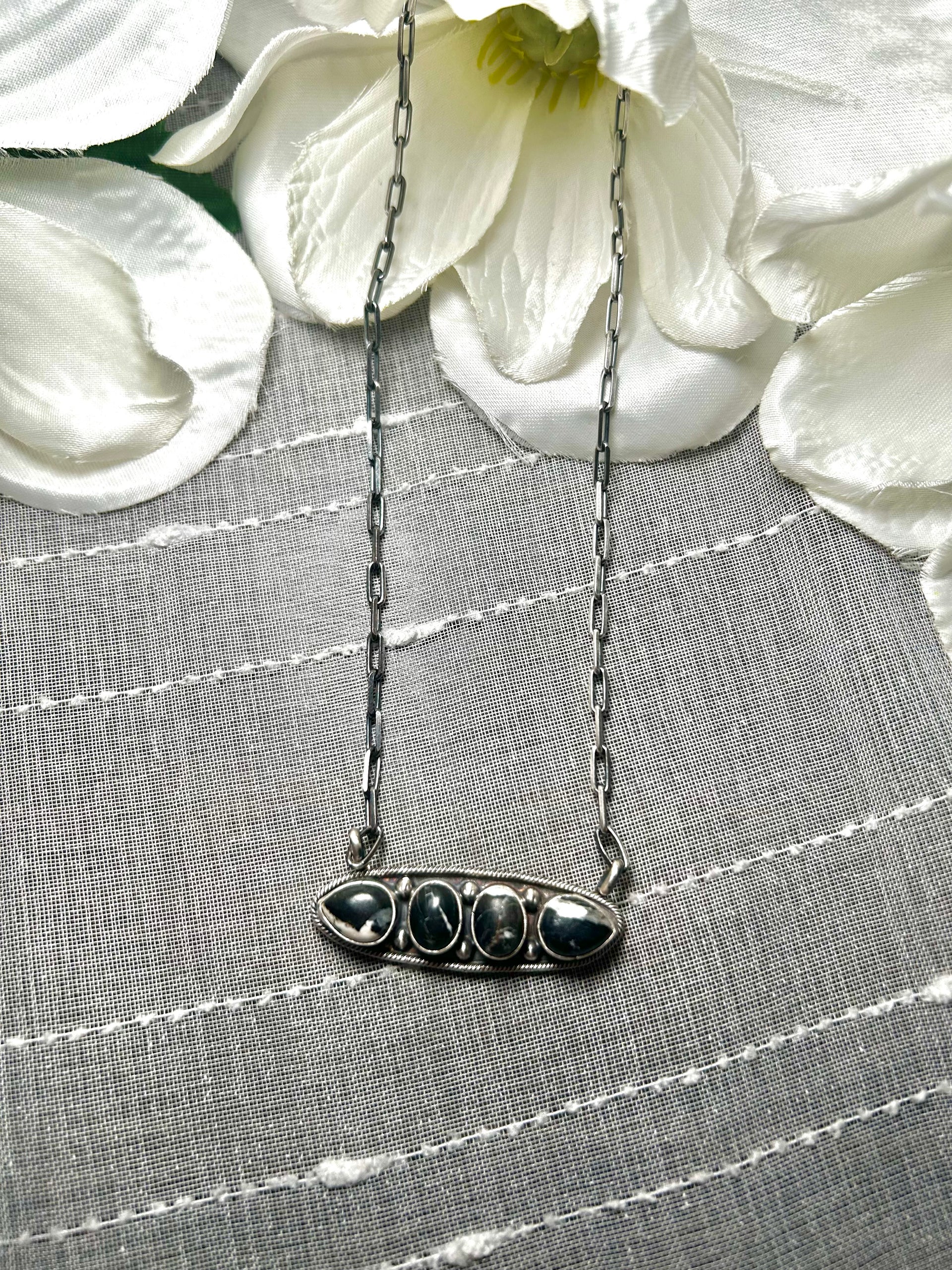 Jameson Garcia White Buffalo & Sterling Silver Necklace