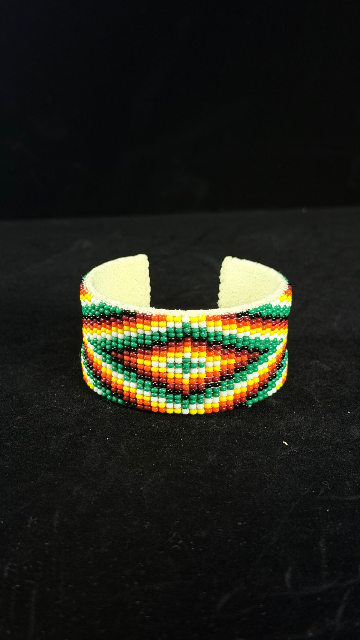 Navajo Made Beaded Cuff Bracelet