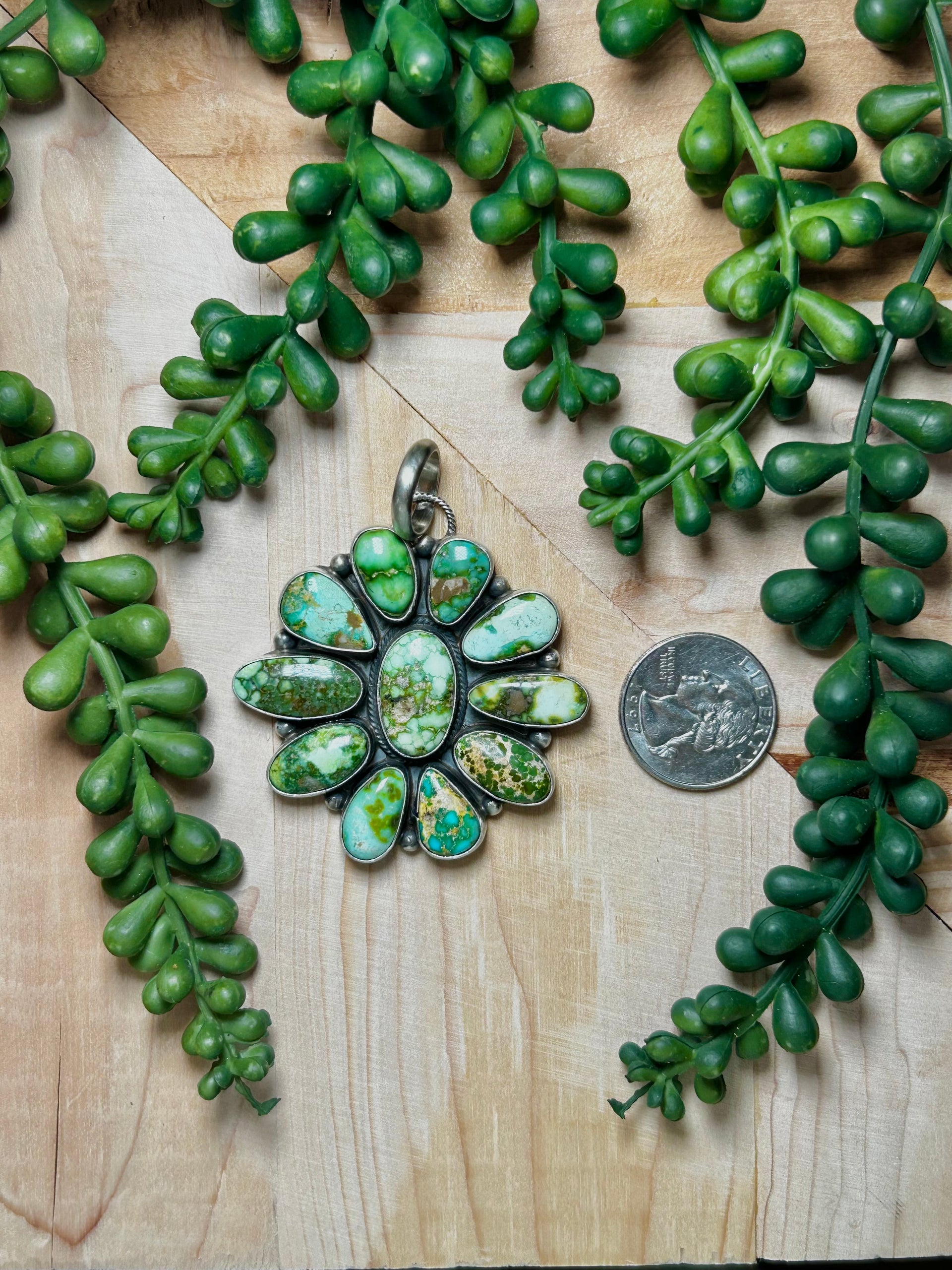 Anderson Largo Sonoran Gold & Sterling Silver Cluster Pendant