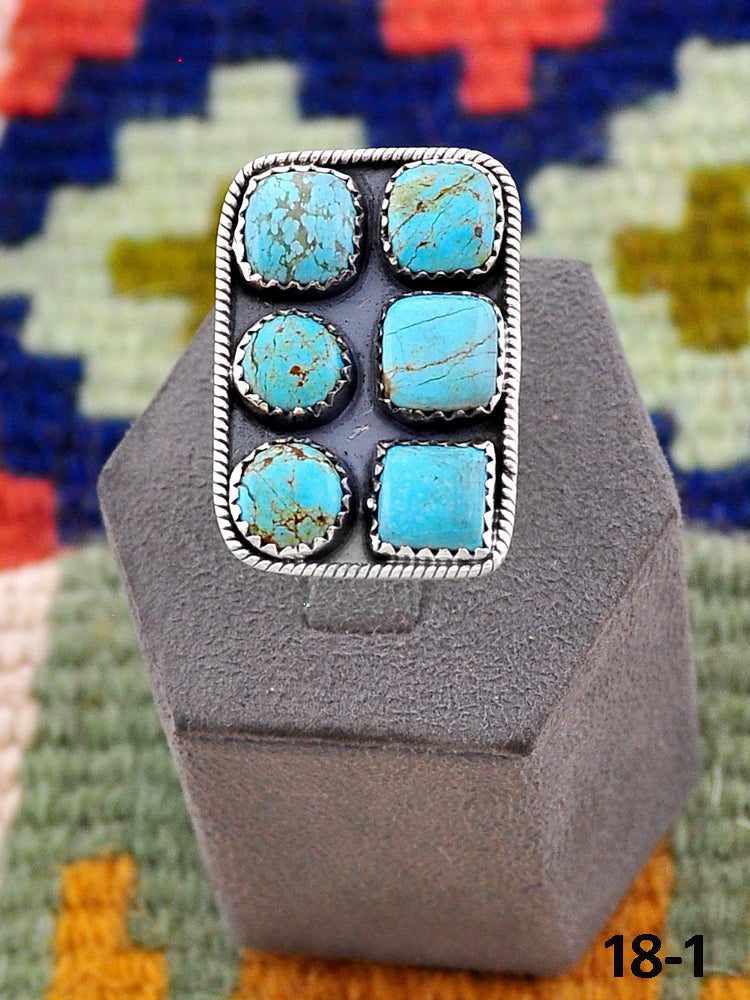 Southwest Handmade Number 8 & Sterling Silver Ring