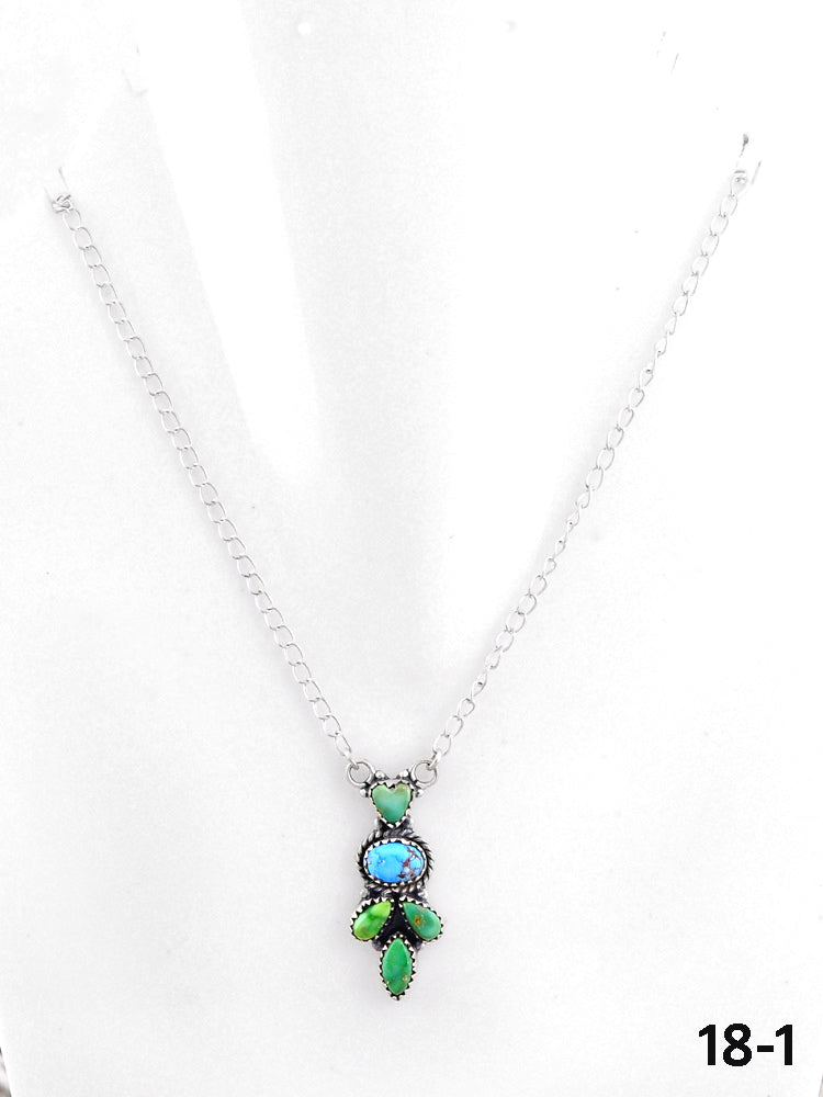 Southwest Made Multi Stone & Sterling Silver Necklace