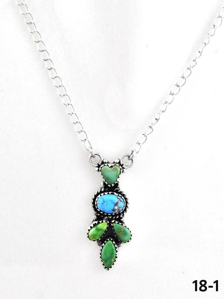 Southwest Made Multi Stone & Sterling Silver Necklace