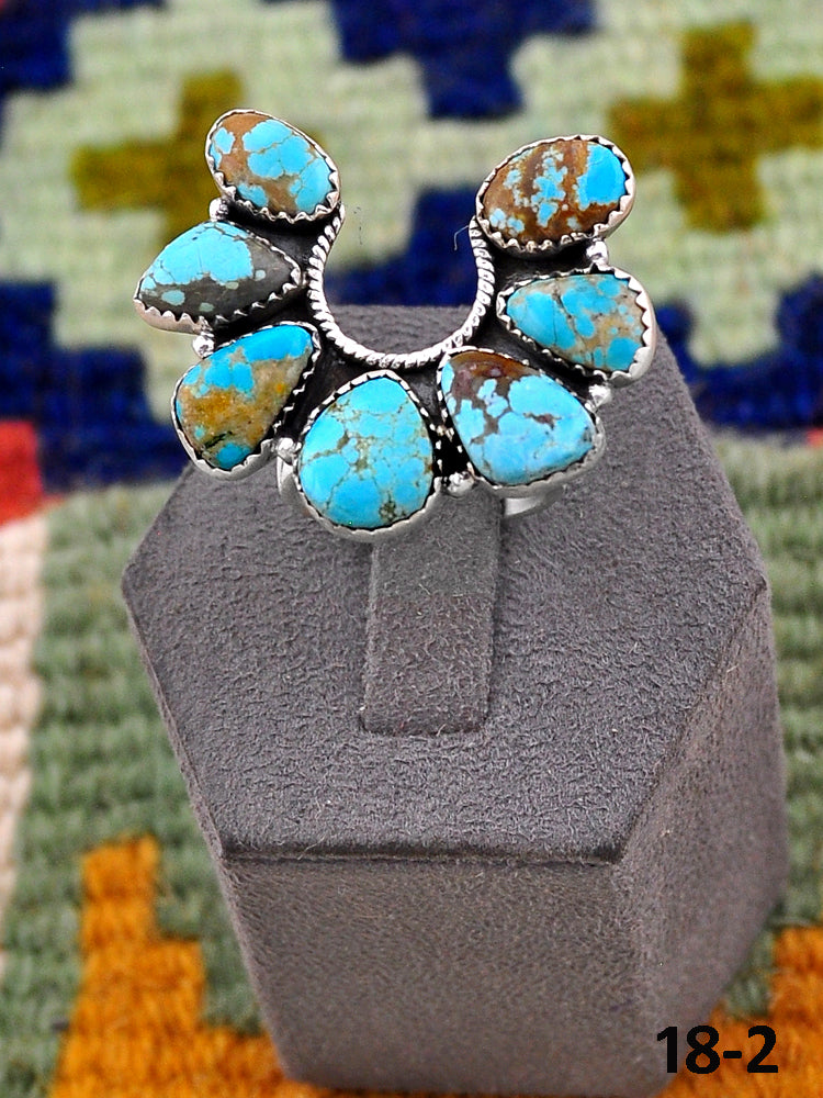 Southwest Handmade Number 8 & Sterling Silver Ring