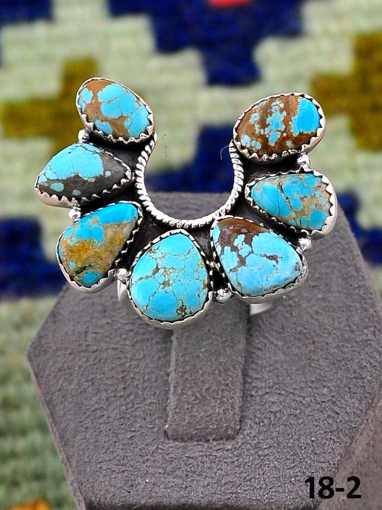 Southwest Handmade Number 8 & Sterling Silver Ring