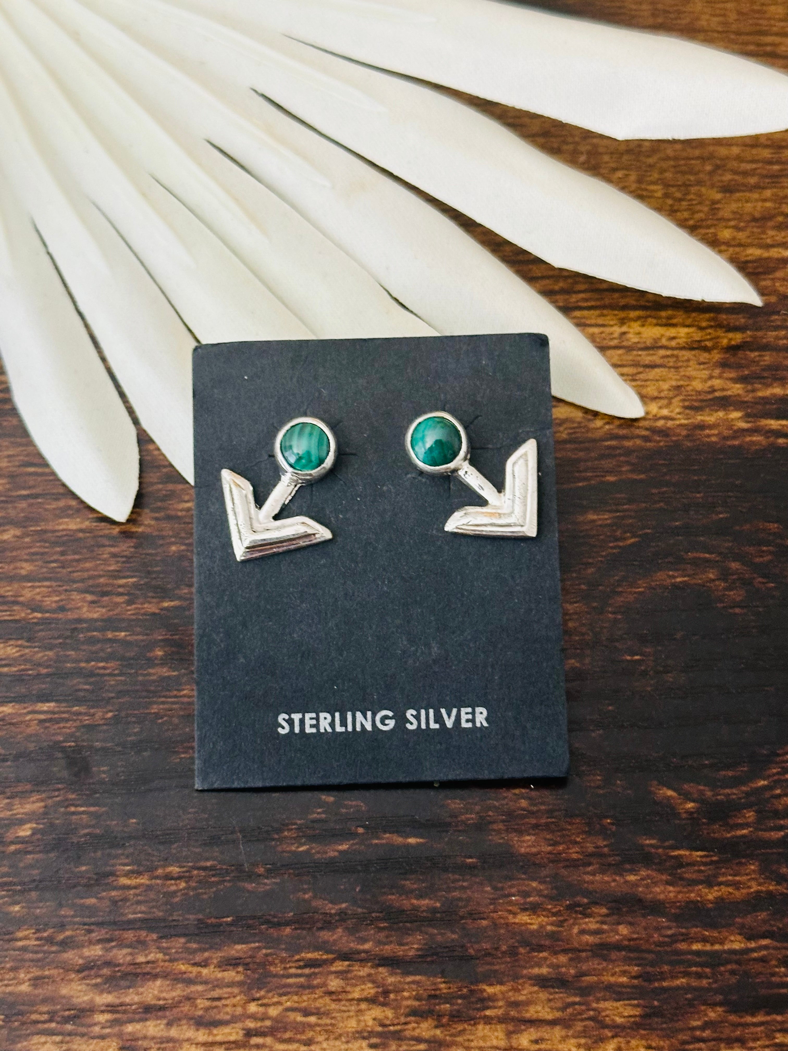 Navajo Made Sterling Silver Post Earrings