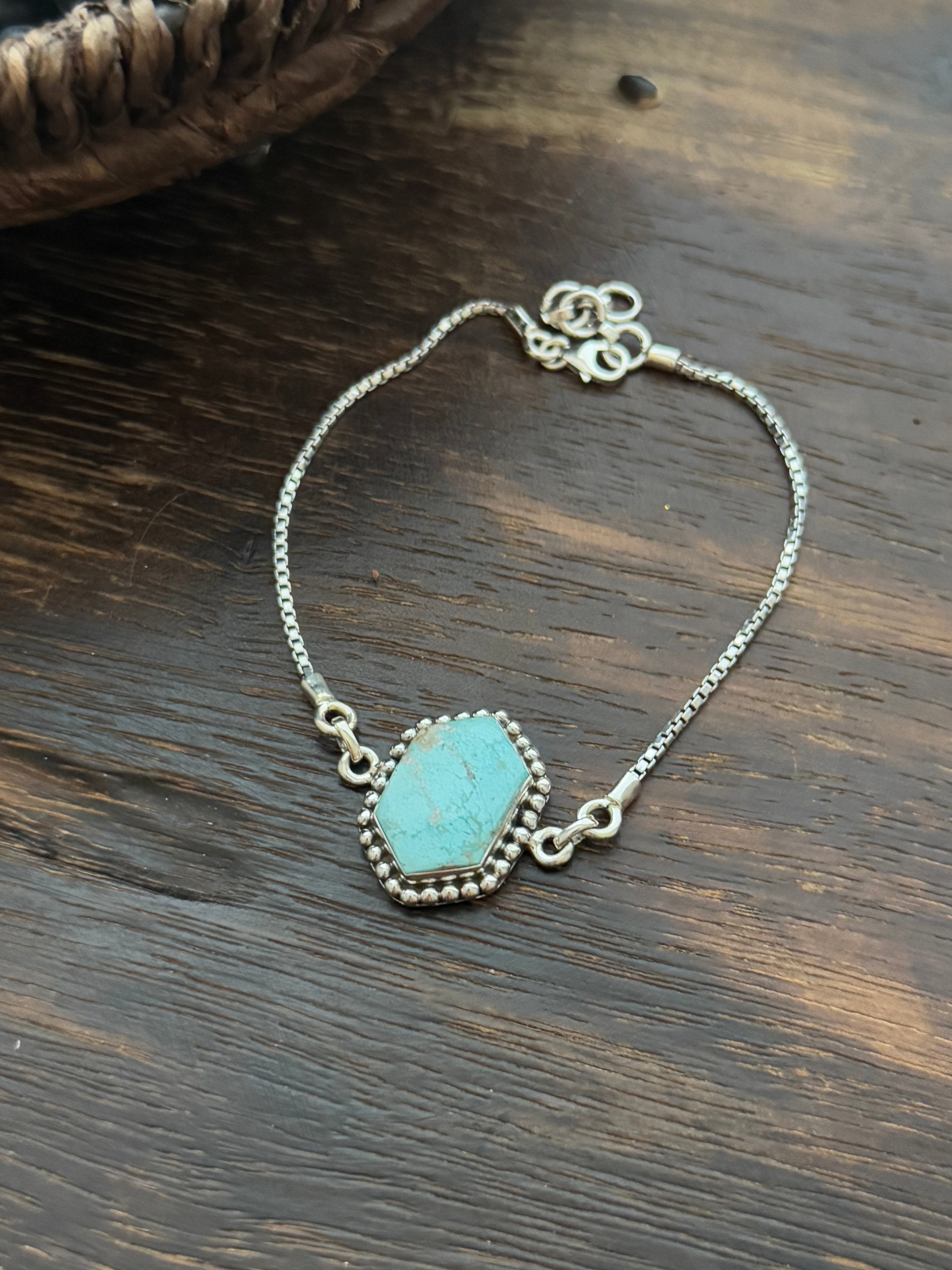 TTD Kingman Turquoise & Sterling Silver Bracelet