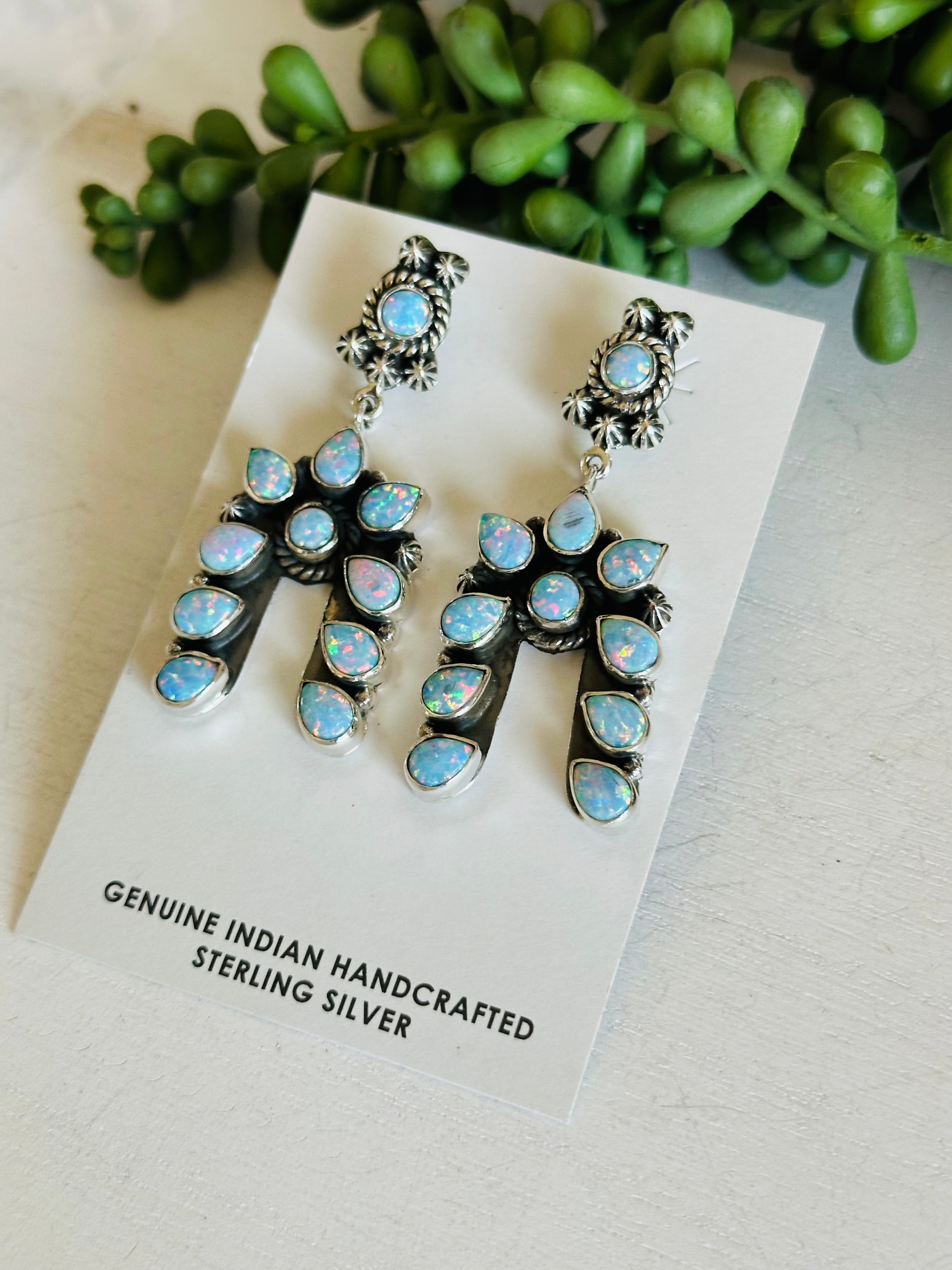 TTD “The Storm” Opal & Sterling Silver Earrings