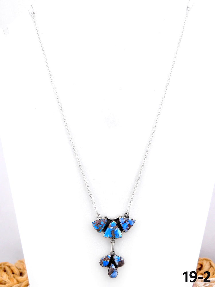 Southwest Handmade Golden Hills & Sterling Silver Necklace