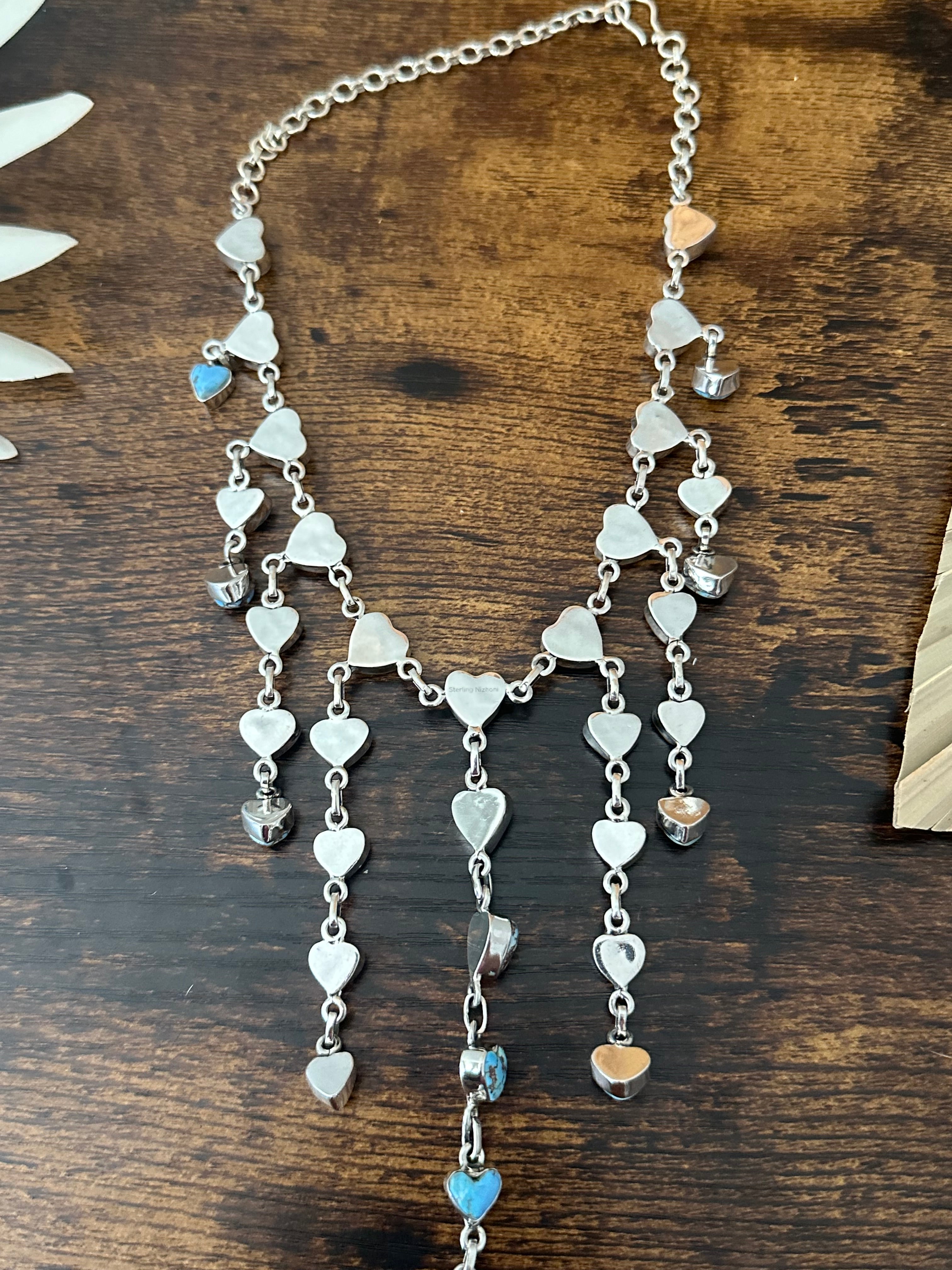 Southwest Made Multi Stone & Sterling Silver Necklace