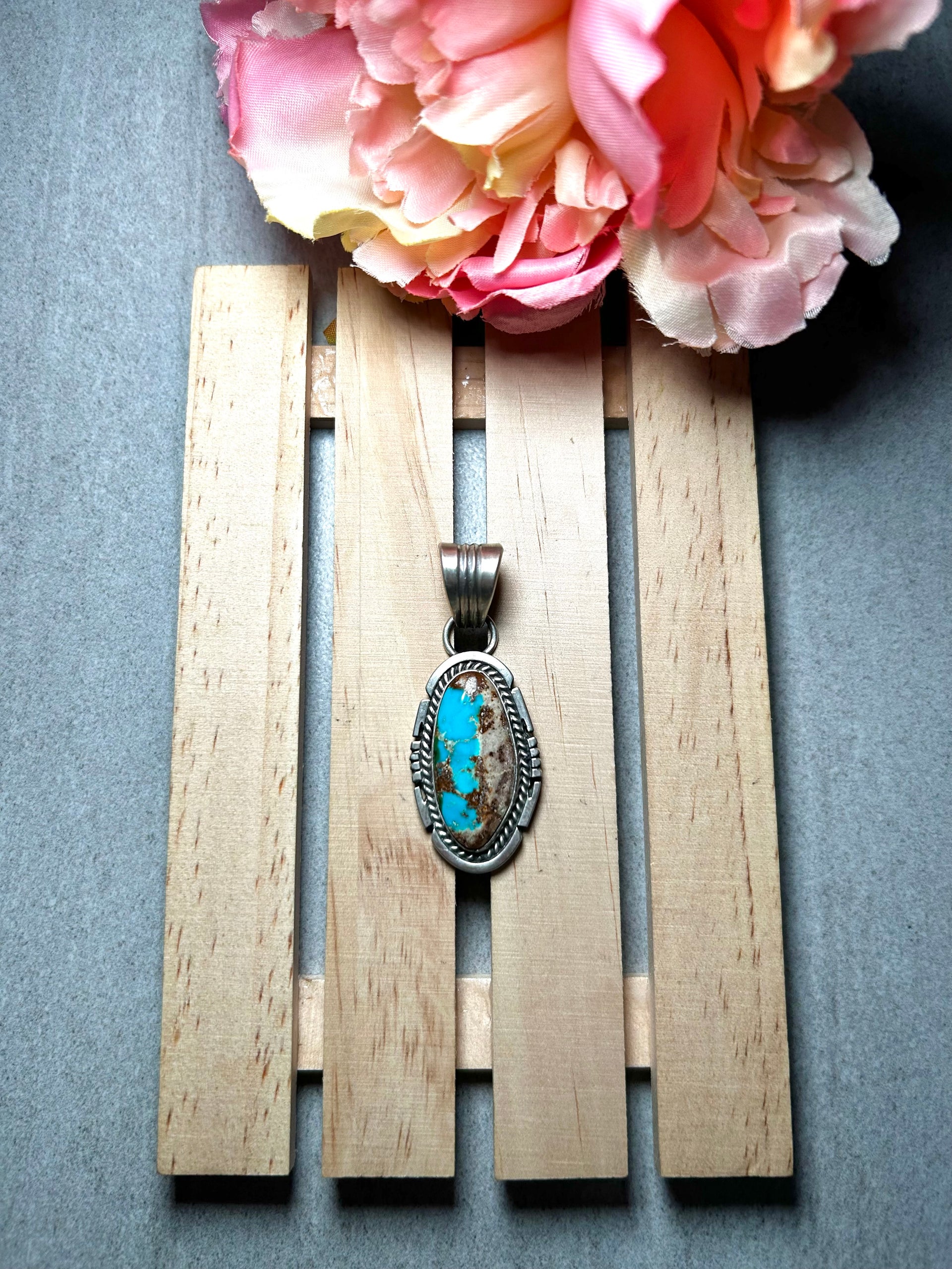 Jon McCray Royston Turquoise & Sterling Silver Pendant