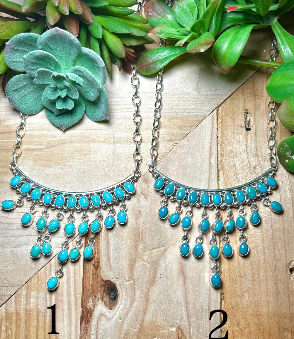 Pearline Spencer Kingman Turquoise & Sterling Silver Necklace