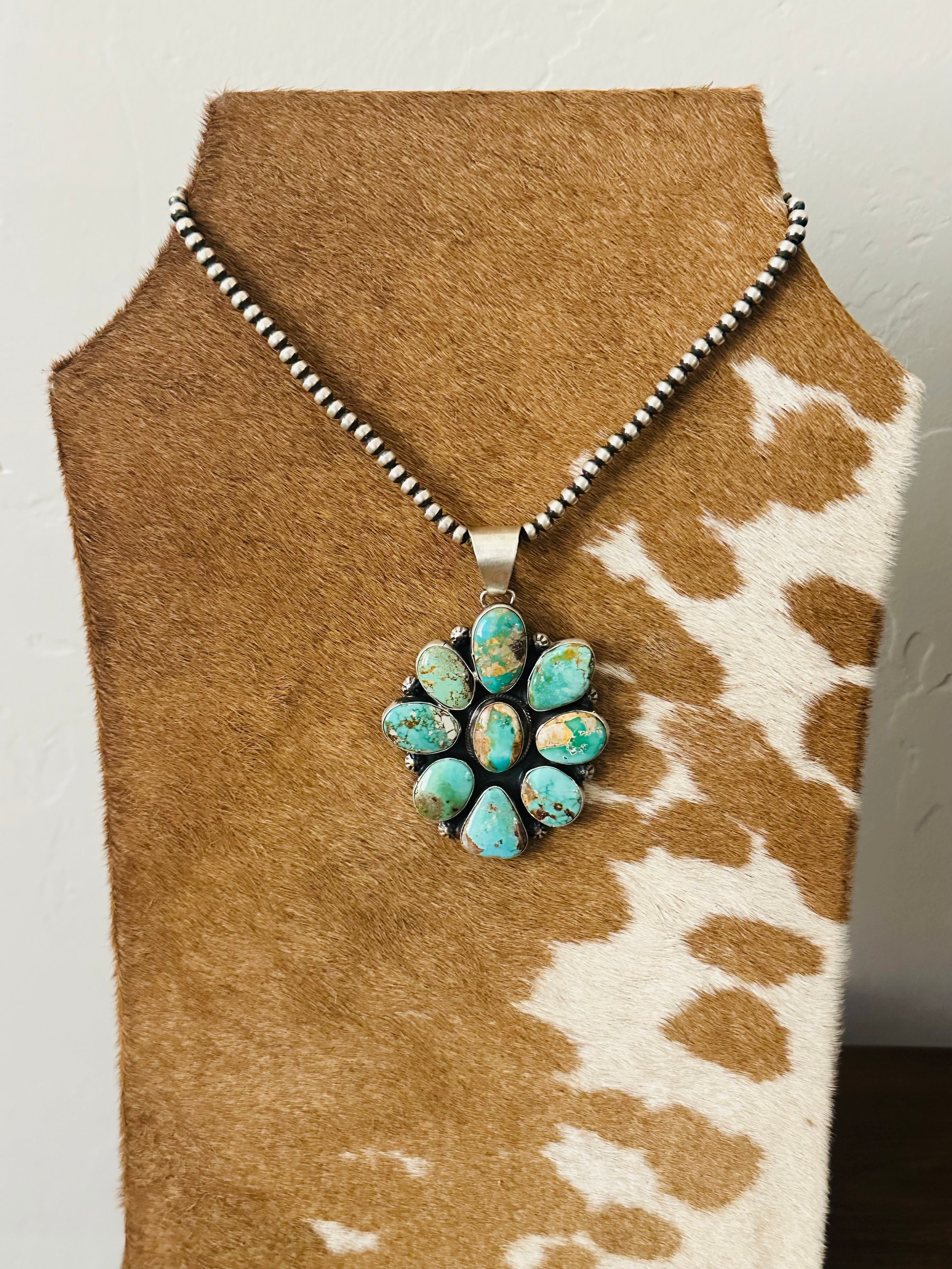 Bobby Johnson Royston Turquoise & Sterling Silver Pendant