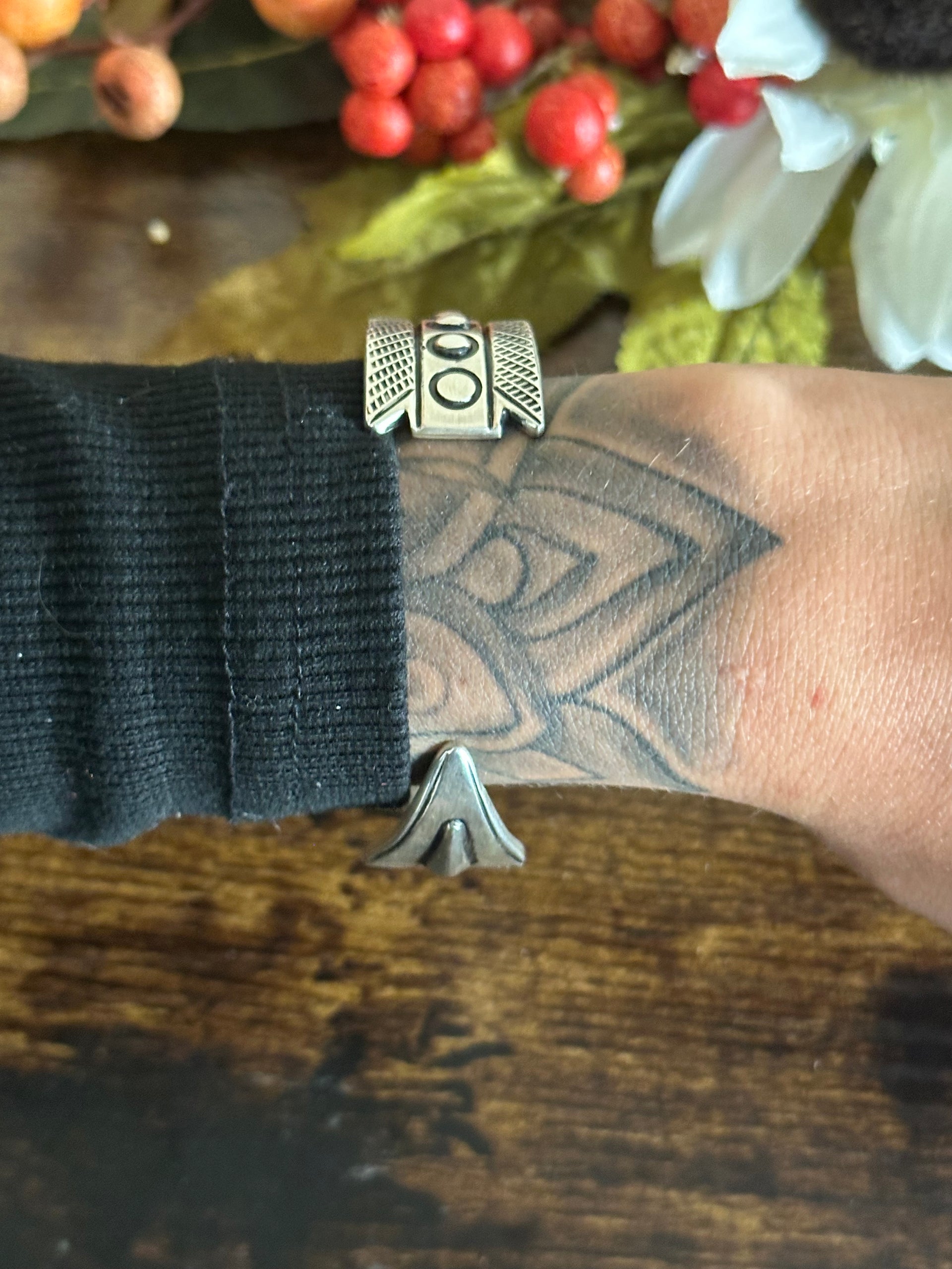 Navajo Made Sterling Silver Cuff Bracelet