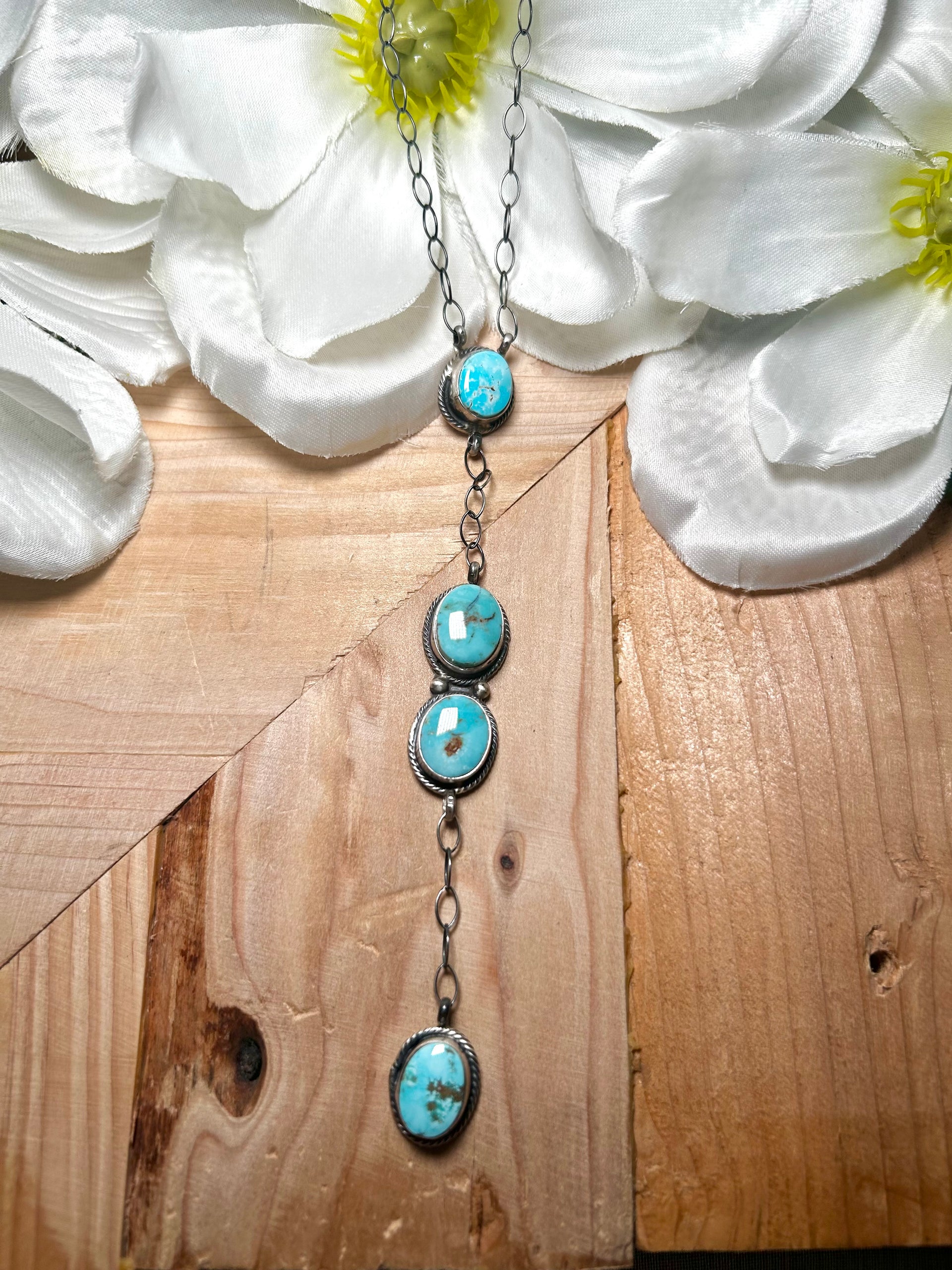 Kobe Martinez Natural Dry Creek  Turquoise & Sterling Silver Necklace