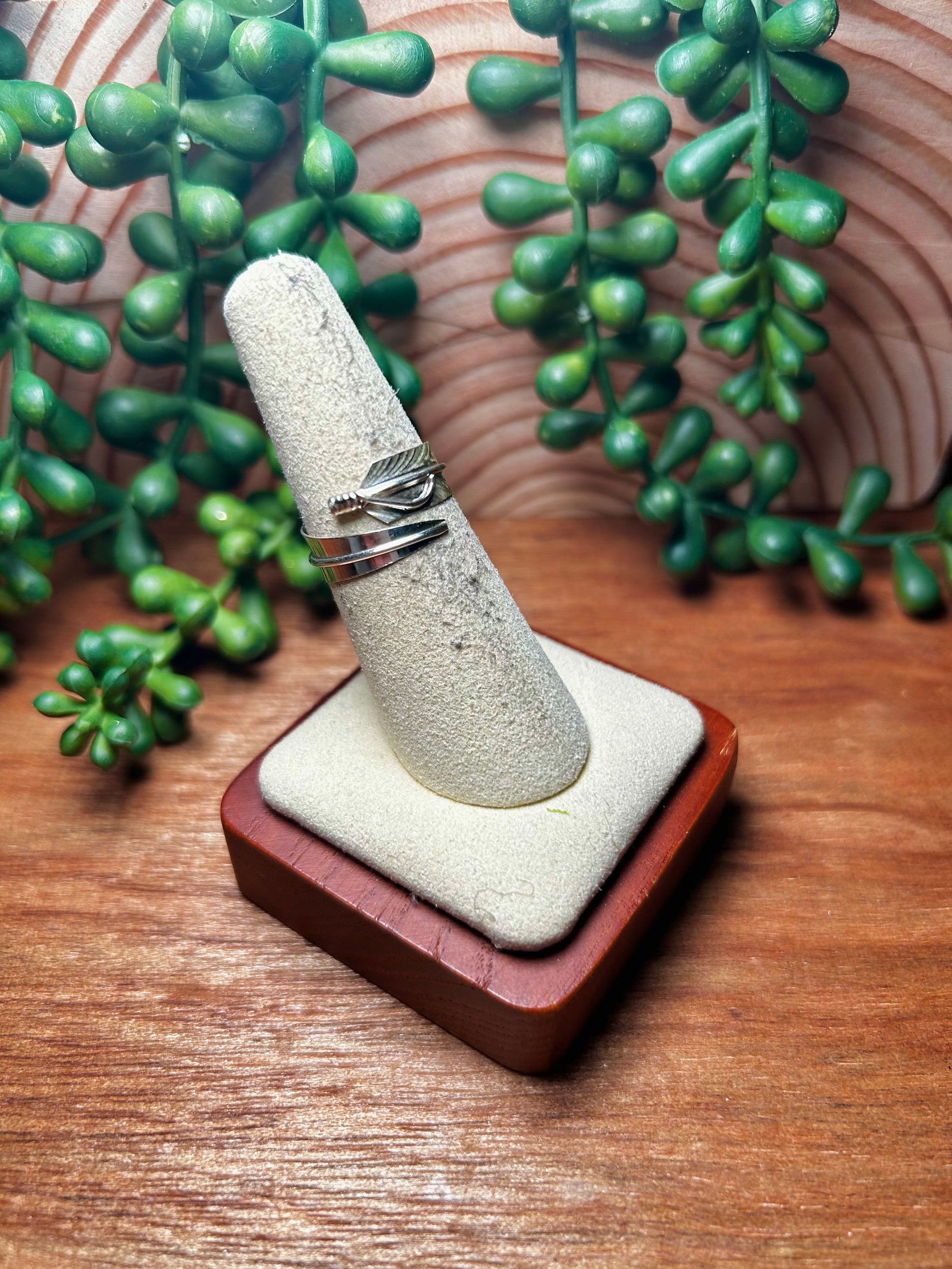 Navajo Made Sterling Silver Adjustable Ring