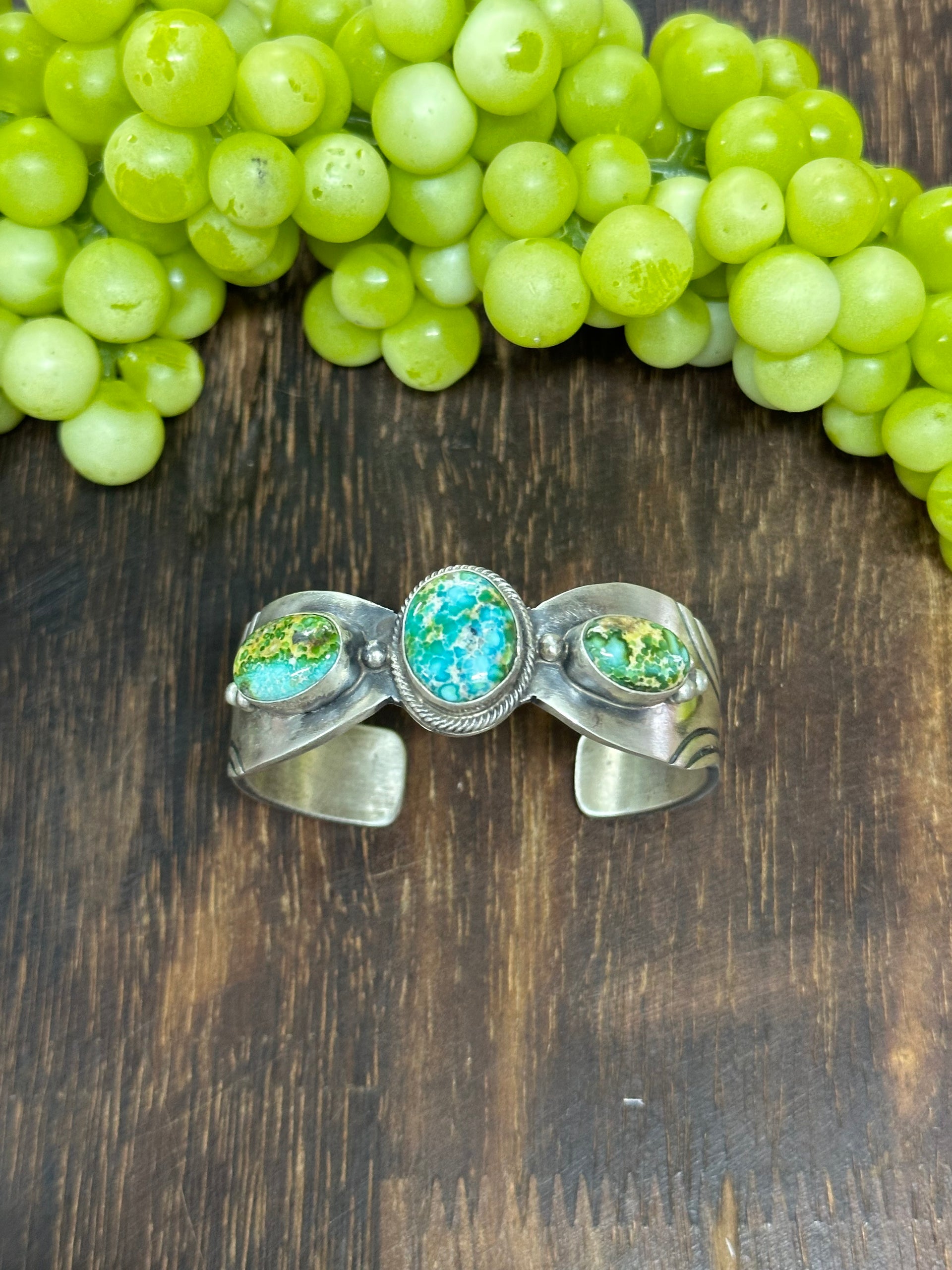 Paul Livingston Sonoran Mountain Turquoise & Sterling Silver Cuff Bracelet