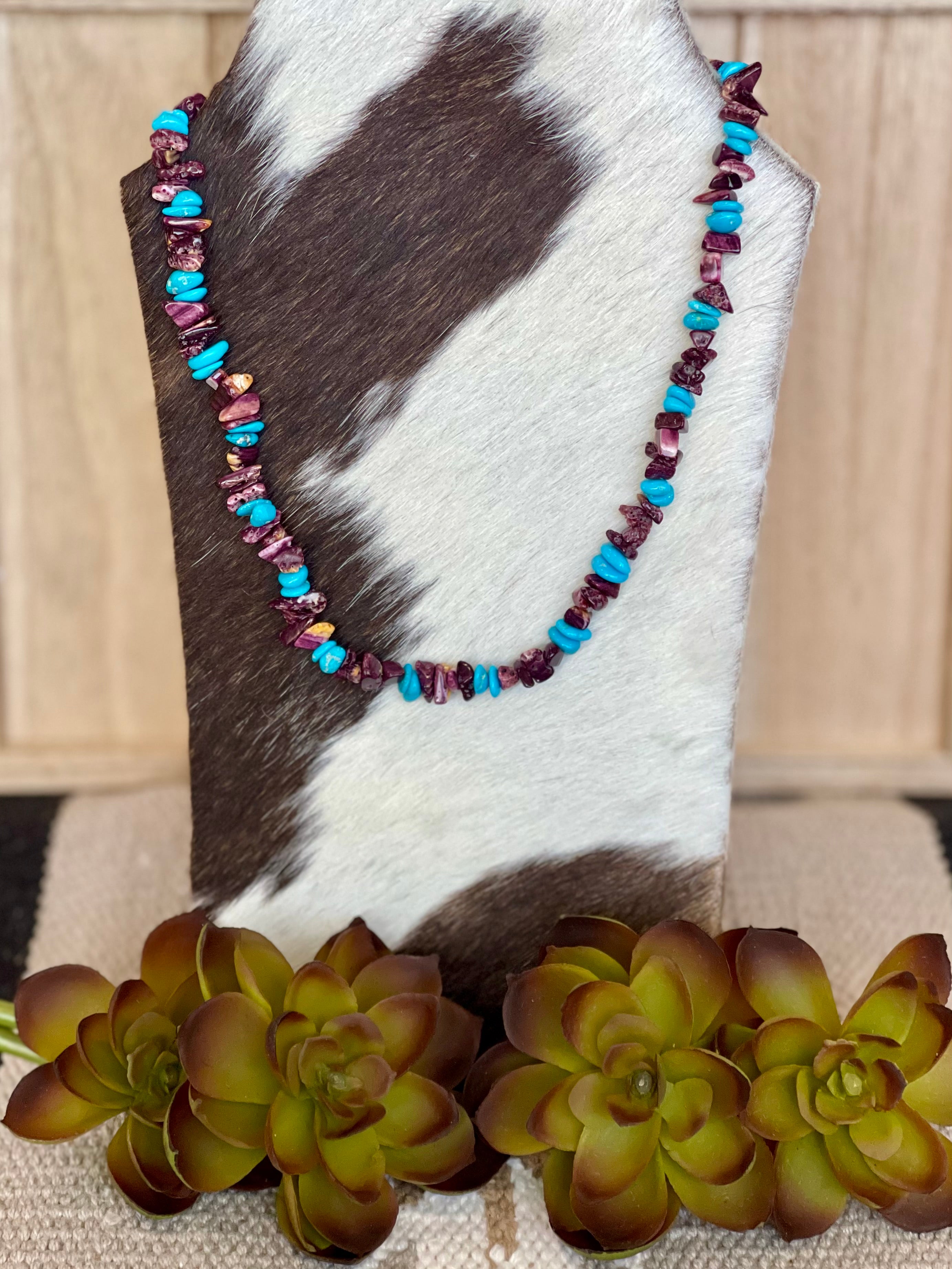 Southwest Handmade Multi Stone Beaded Necklace