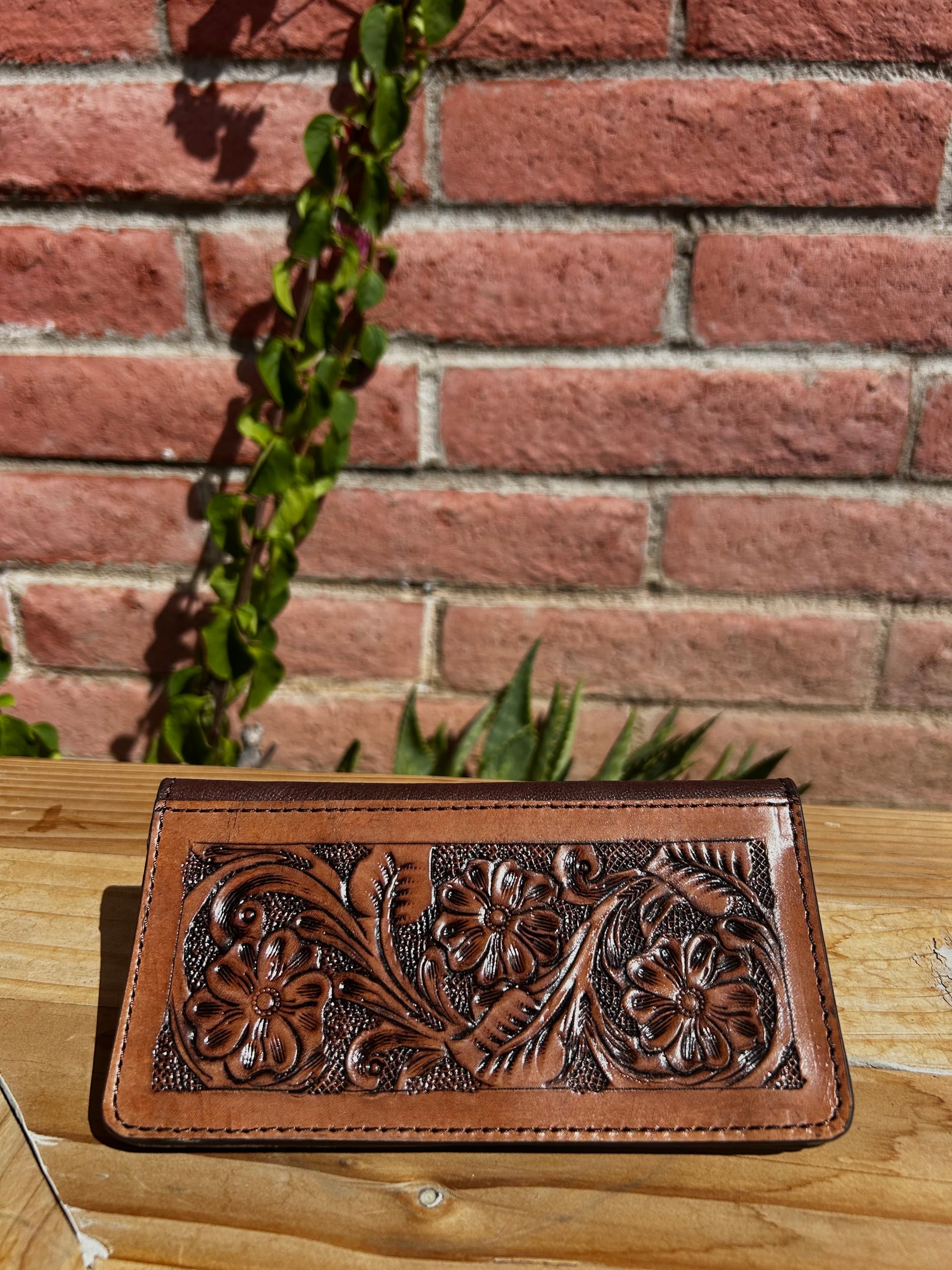 Genuine Tooled Leather Wallet