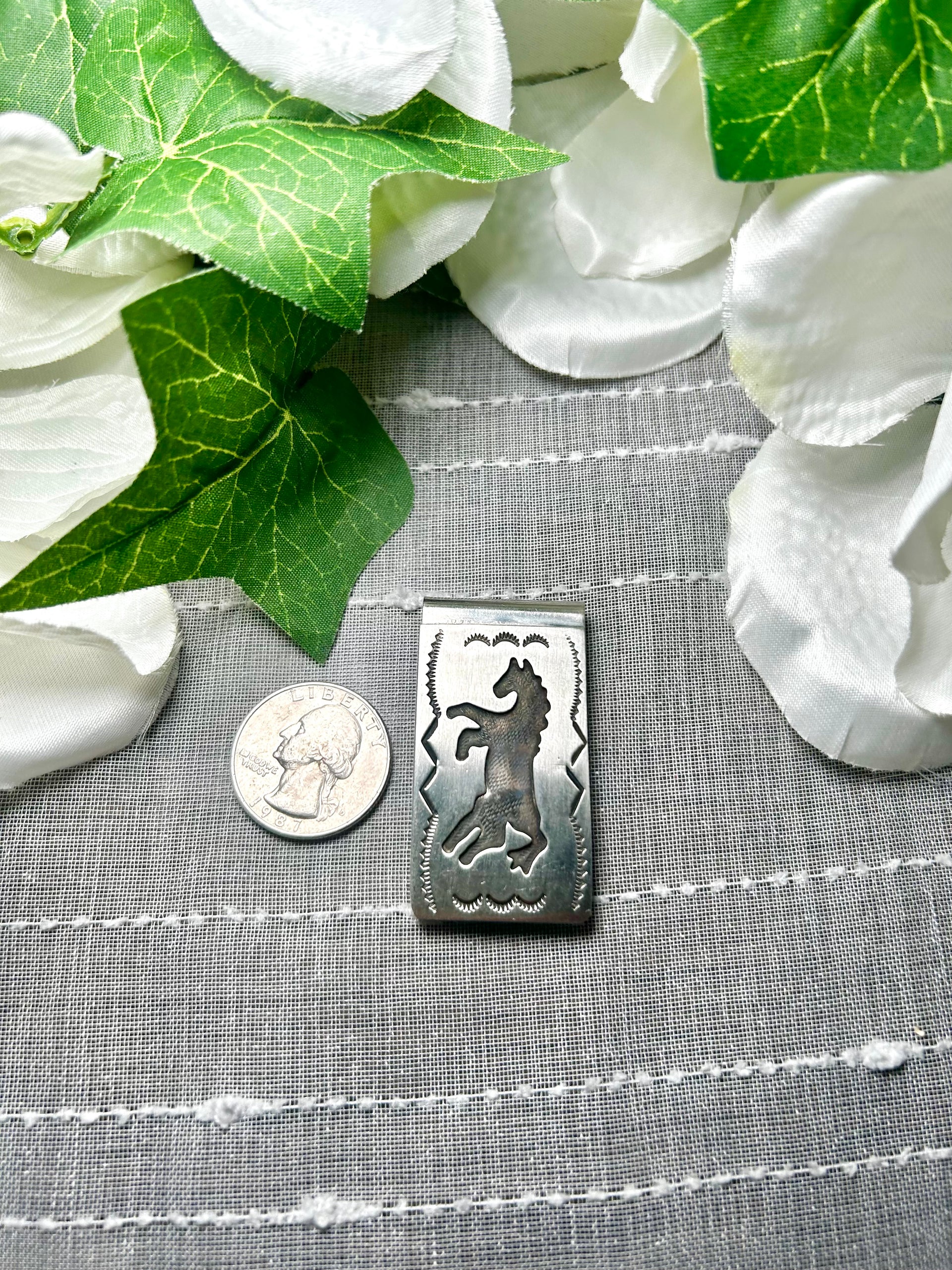 Navajo Made Sterling Silver Money Clip