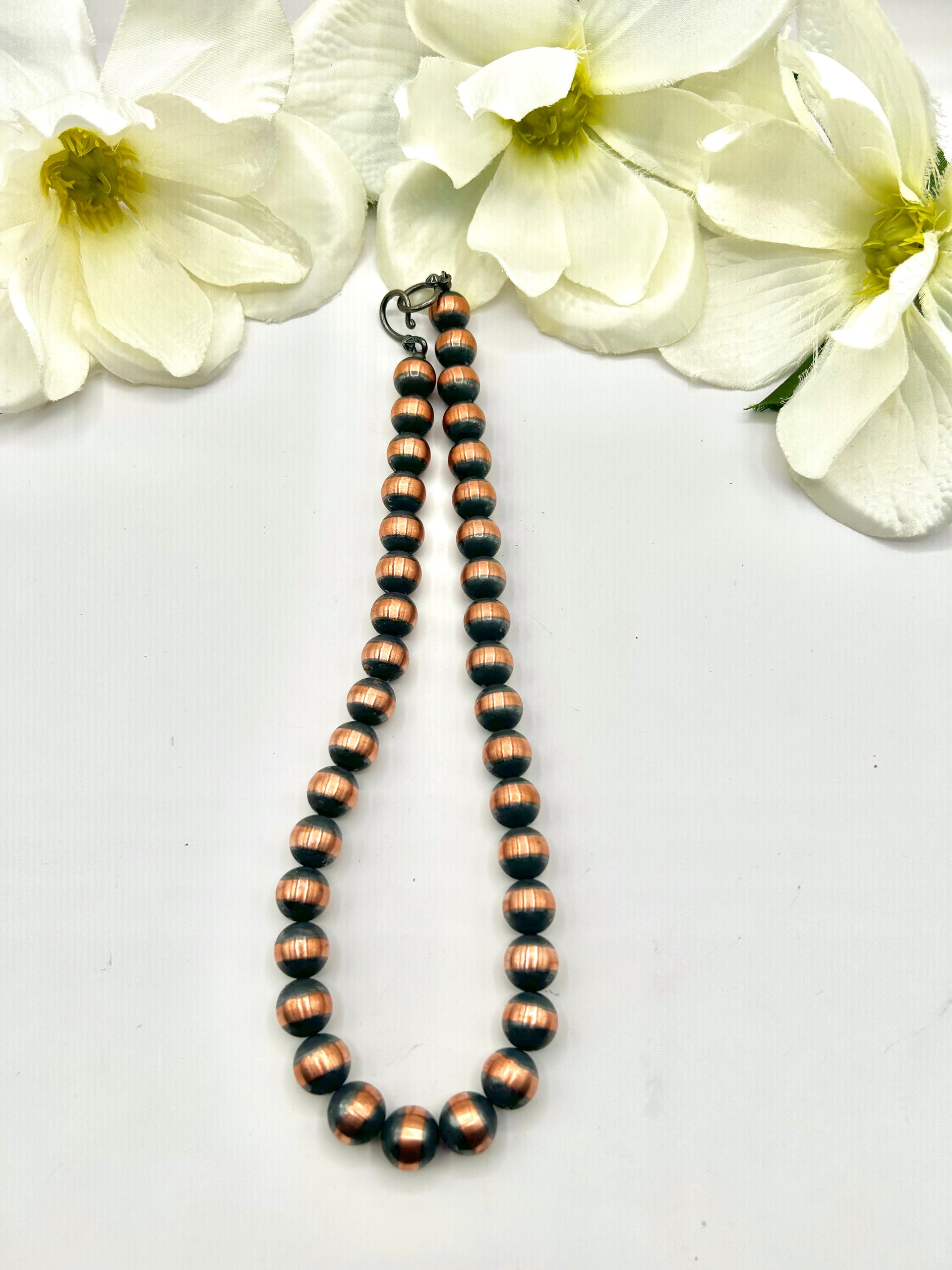Navajo Made Strung 12 MM Copper Necklace